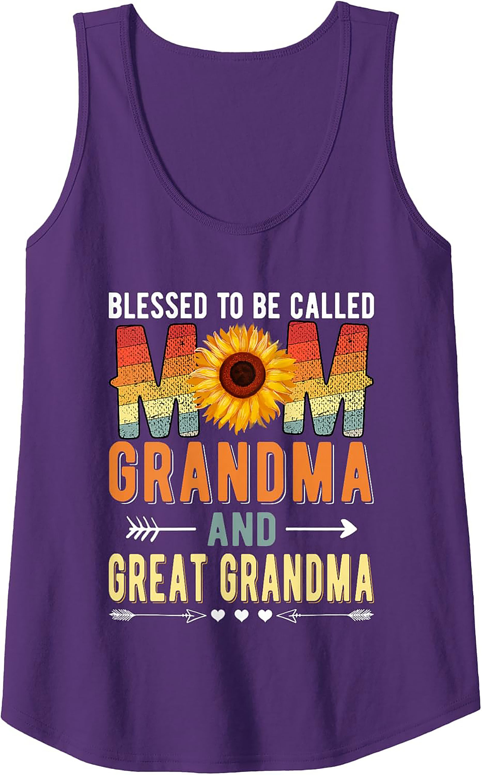 Blessed Grandma Tank Top Sunflower Mother's Day Gift