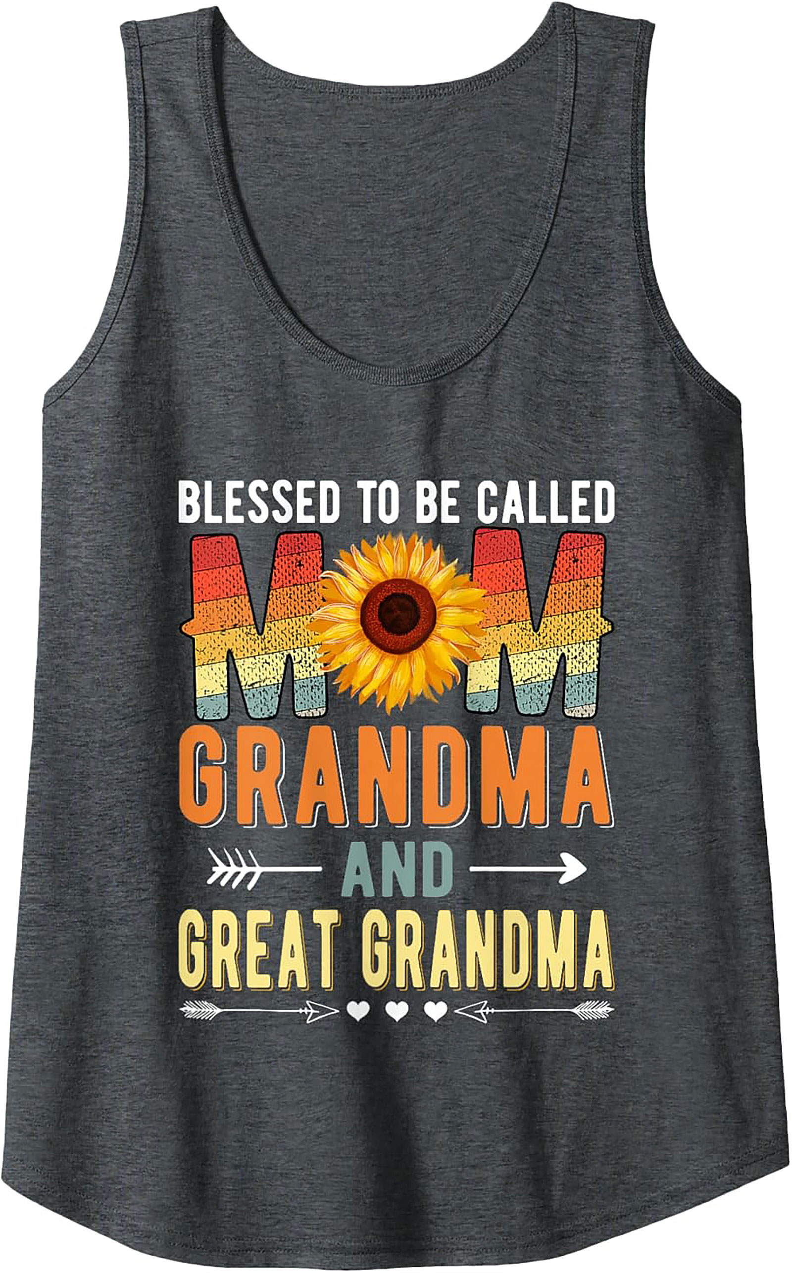 Blessed Grandma Tank Top Sunflower Mother's Day Gift
