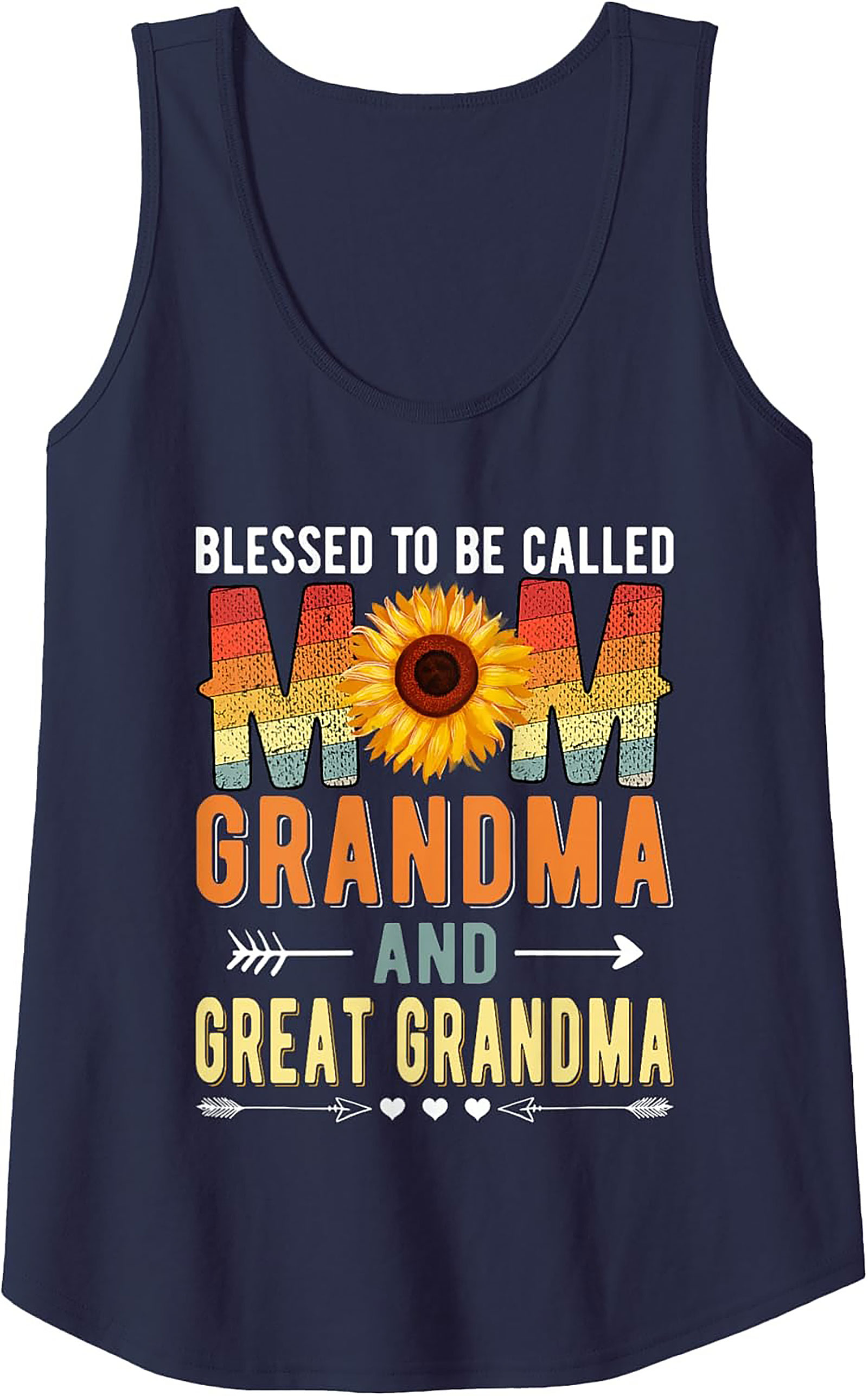 Blessed Grandma Tank Top Sunflower Mother's Day Gift