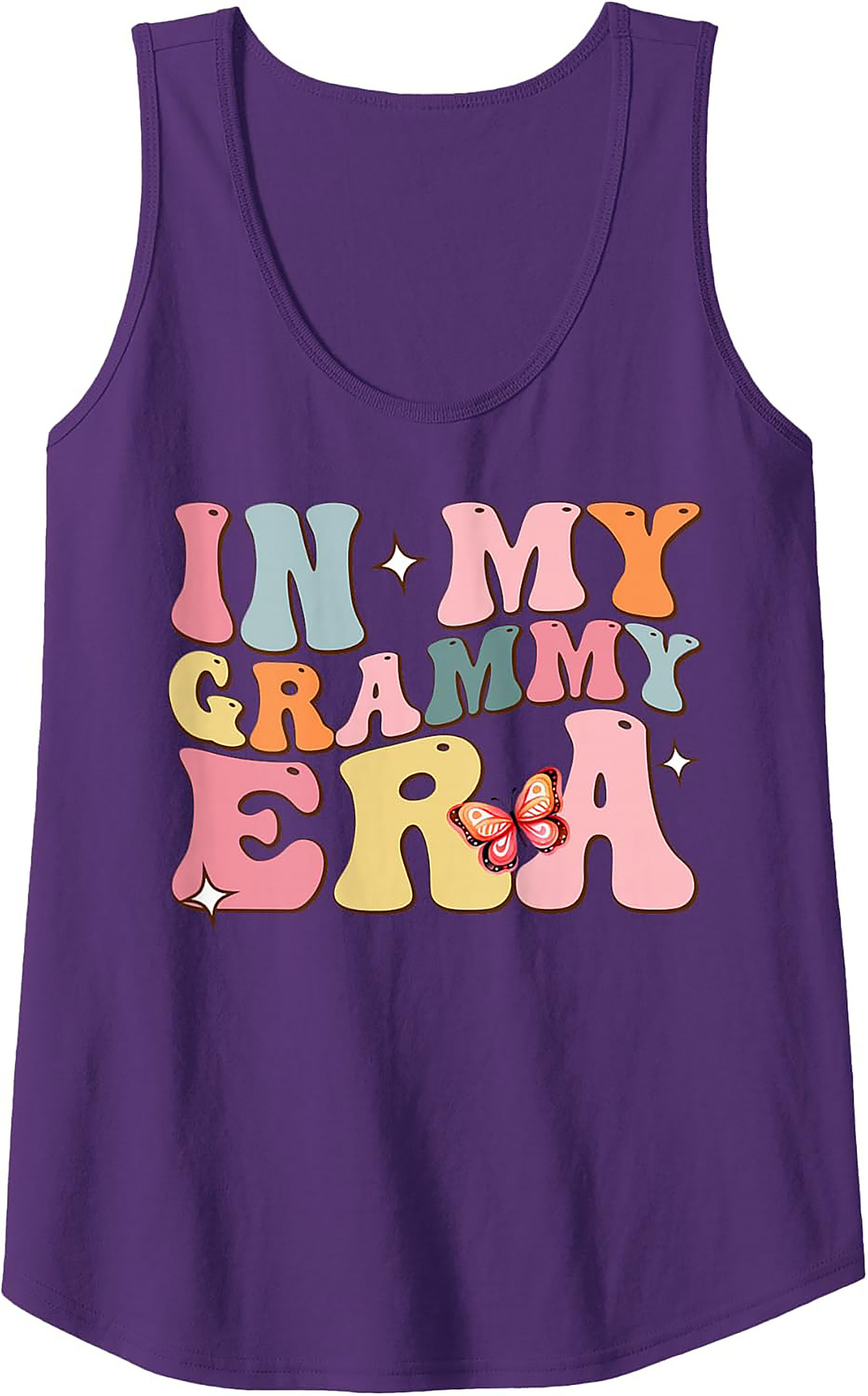 Groovy In My Grammy Era Tank Top Sleeveless Shirt Gift