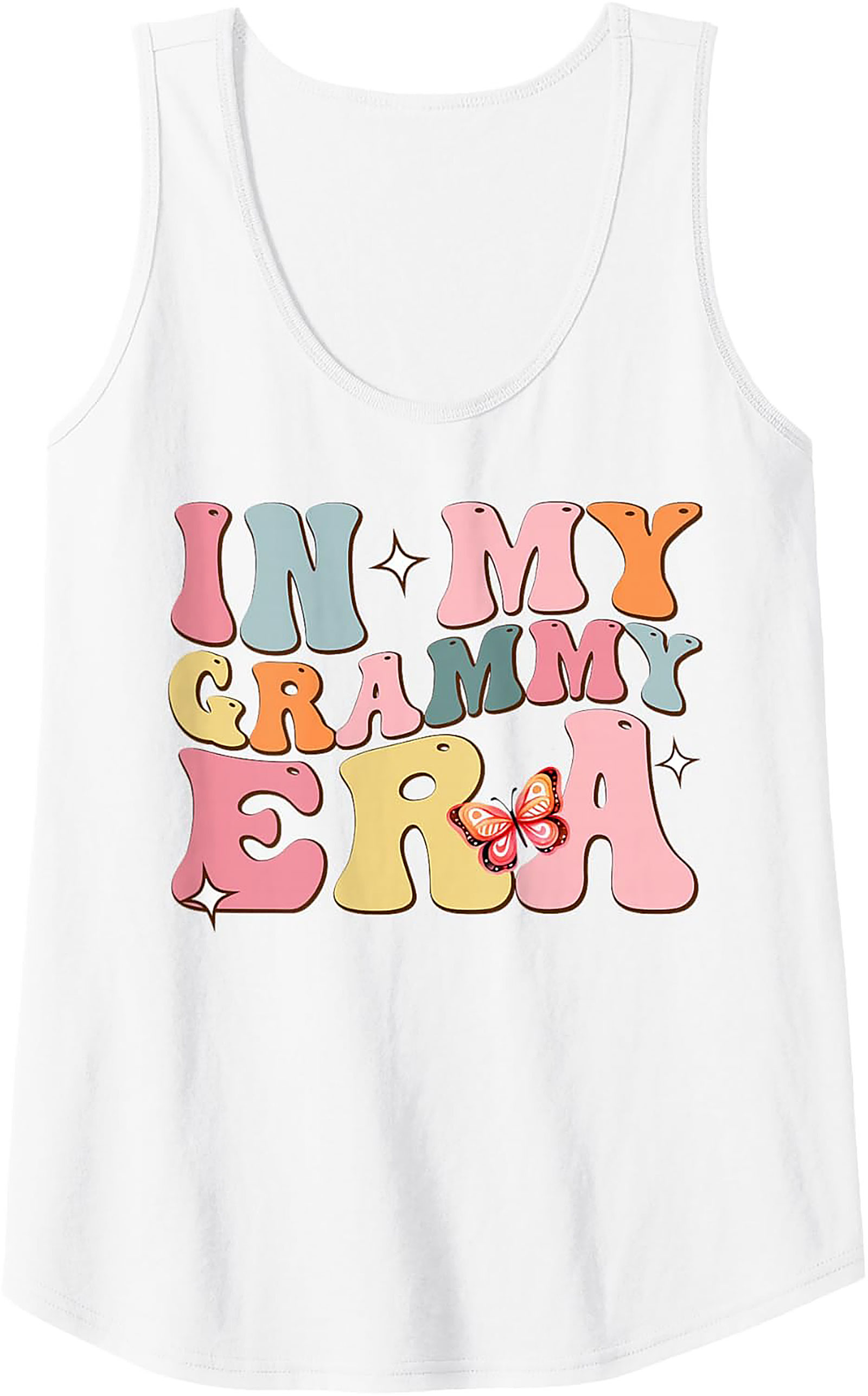 Groovy In My Grammy Era Tank Top Sleeveless Shirt Gift