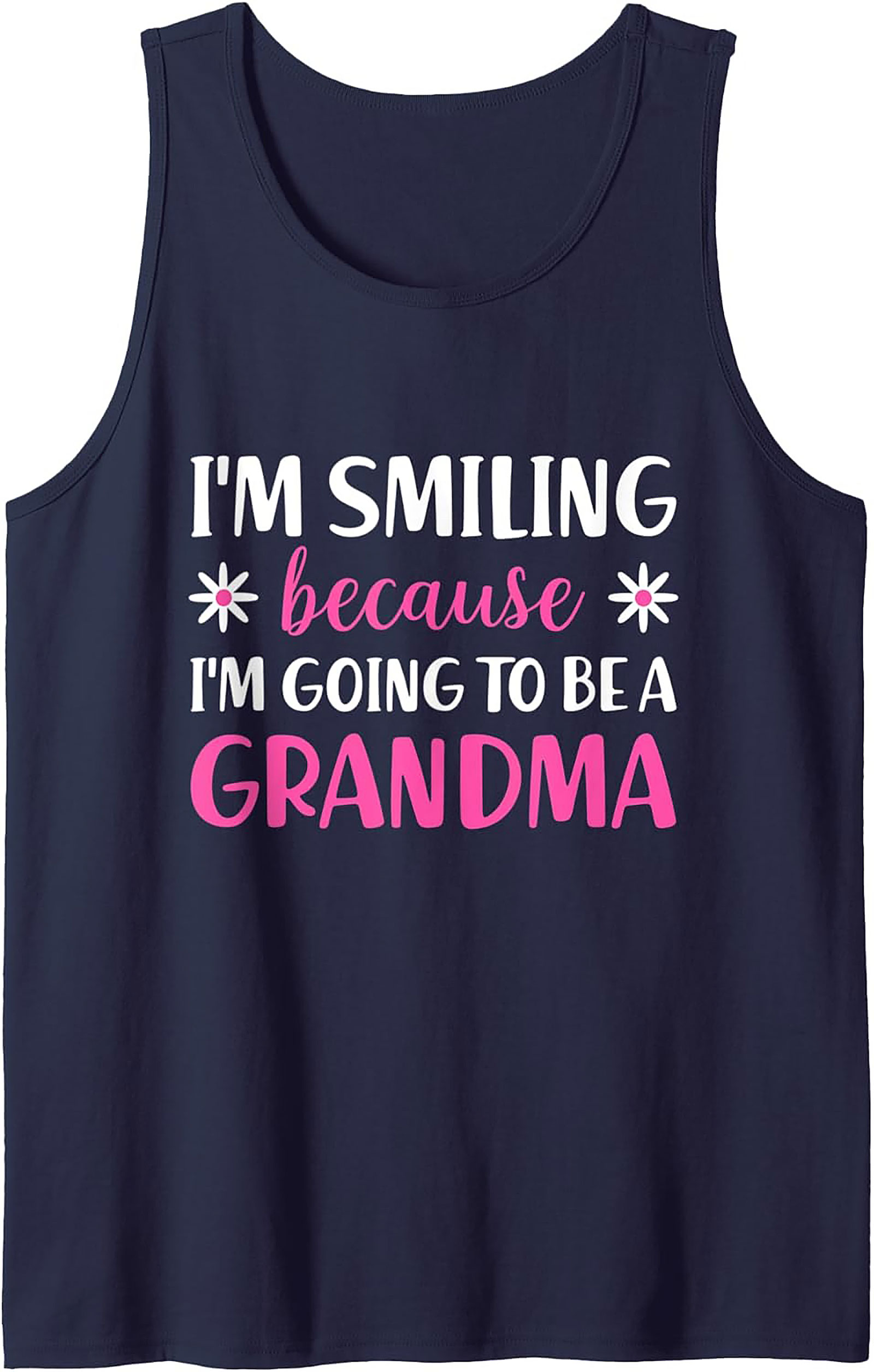 Grandma Announcement Tank Top Fun Sleeveless Shirt Gift