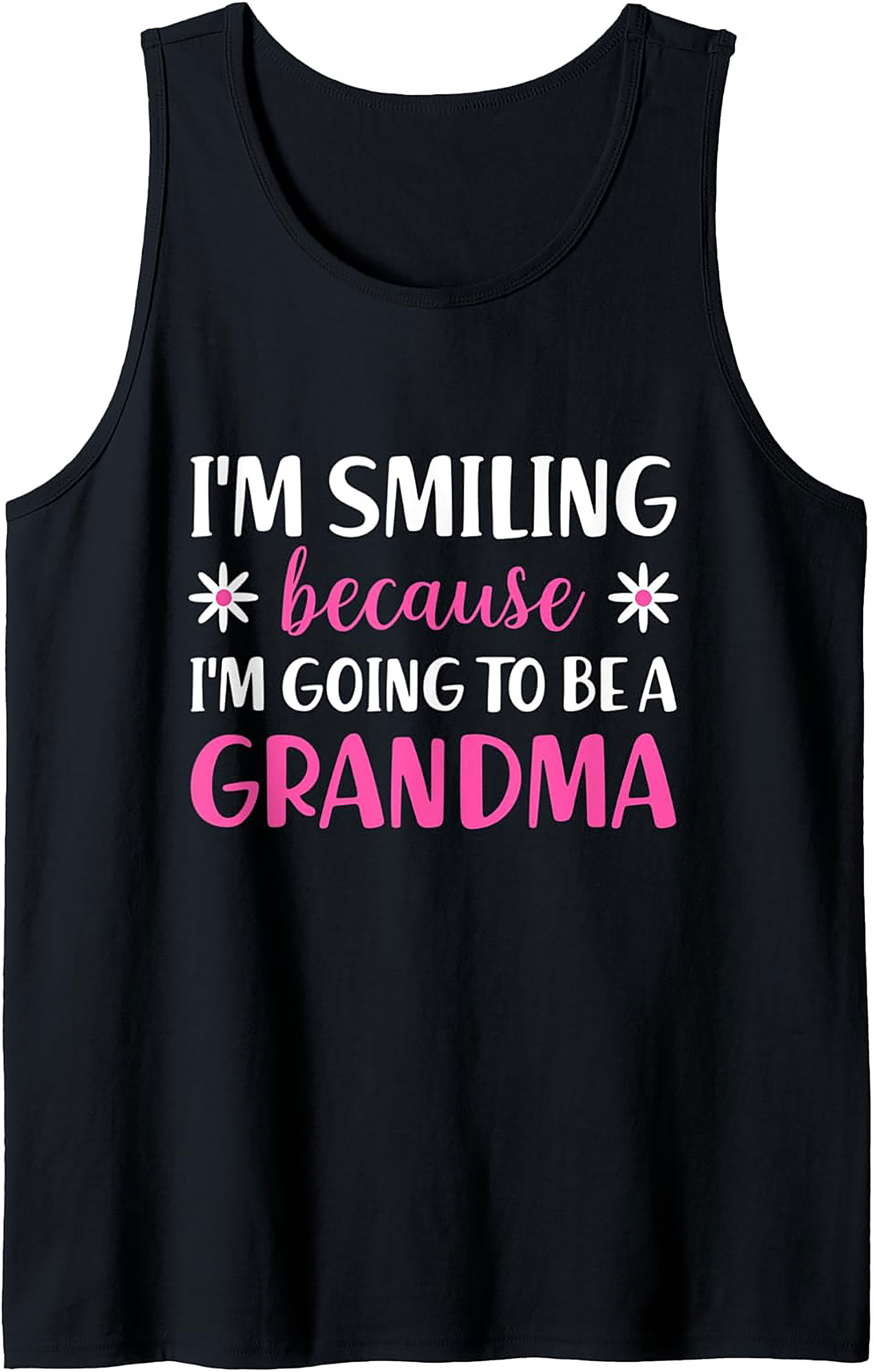 Grandma Announcement Tank Top Fun Sleeveless Shirt Gift