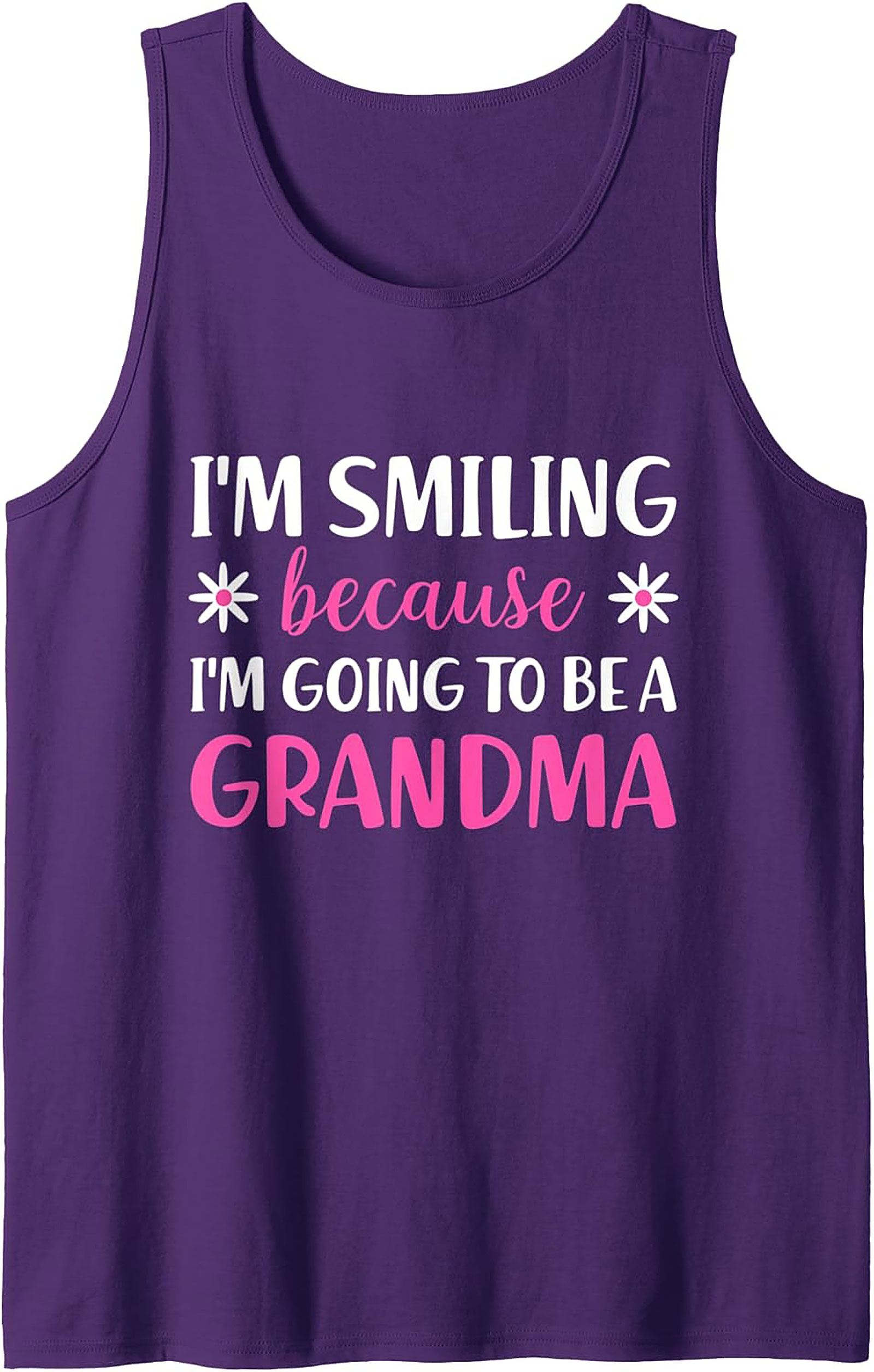 Grandma Announcement Tank Top Fun Sleeveless Shirt Gift