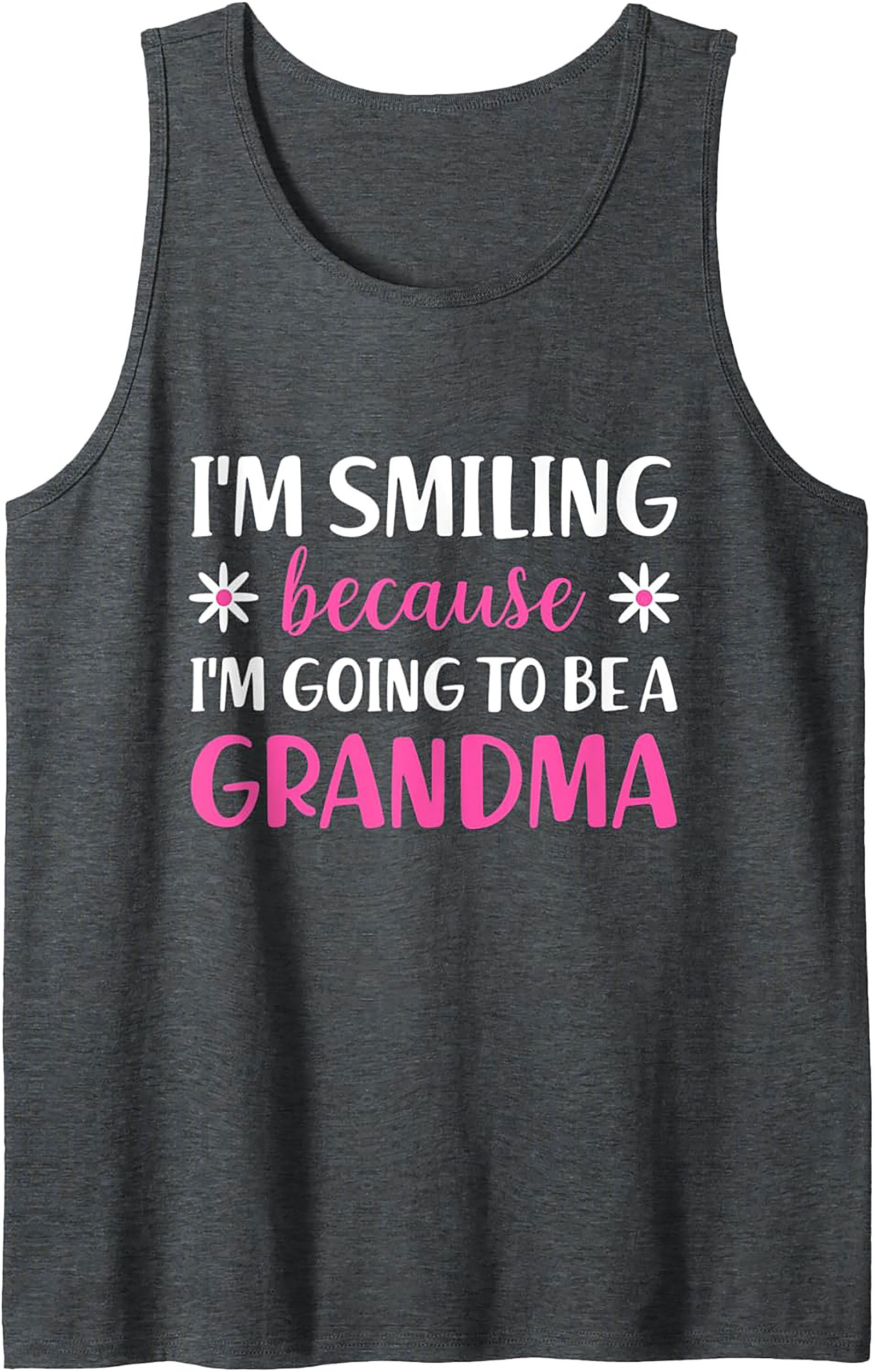 Grandma Announcement Tank Top Fun Sleeveless Shirt Gift