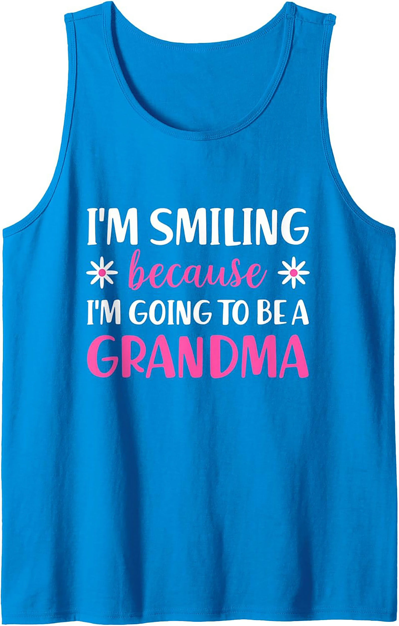 Grandma Announcement Tank Top Fun Sleeveless Shirt Gift