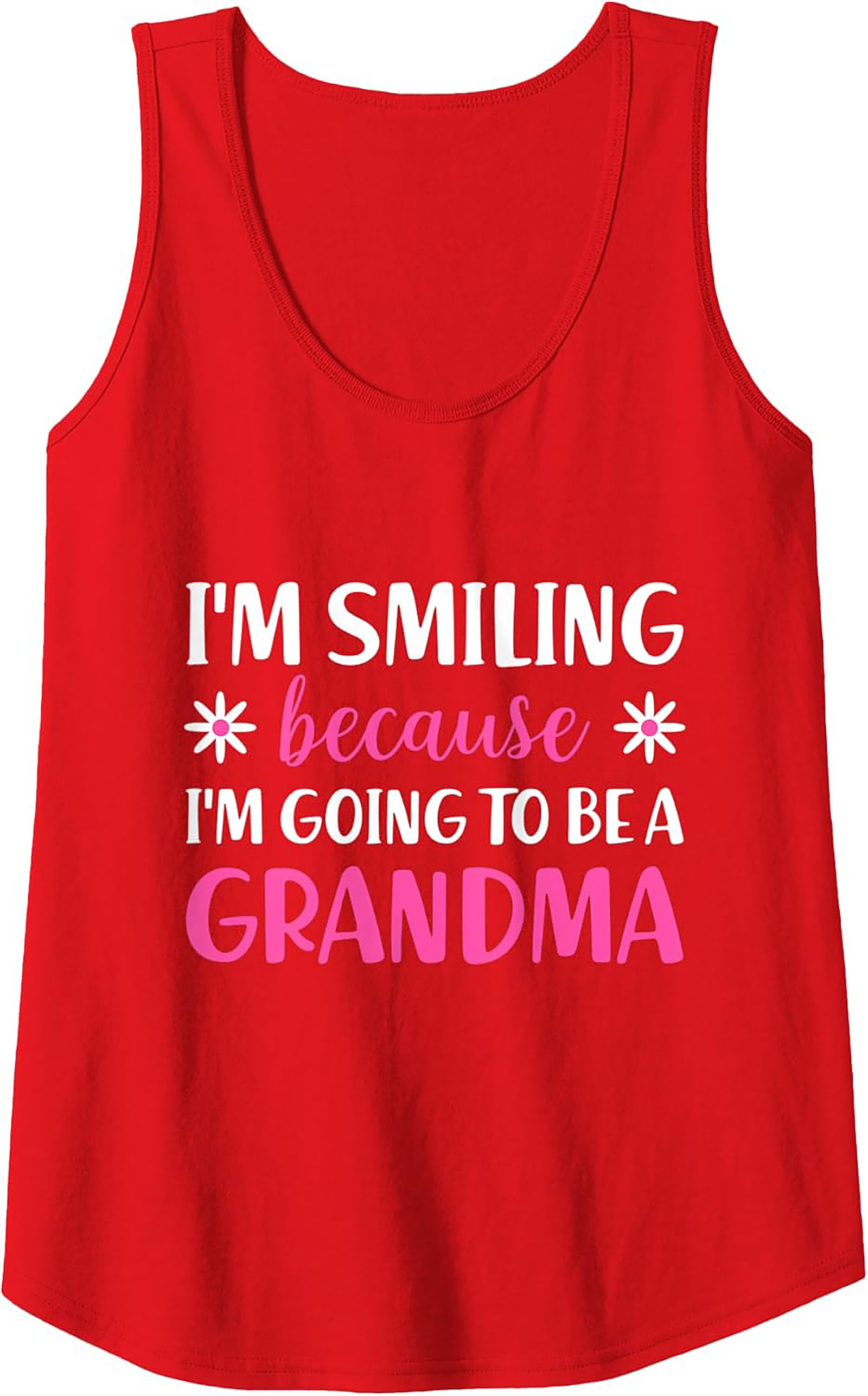 Grandma Announcement Tank Top Fun Sleeveless Shirt Gift