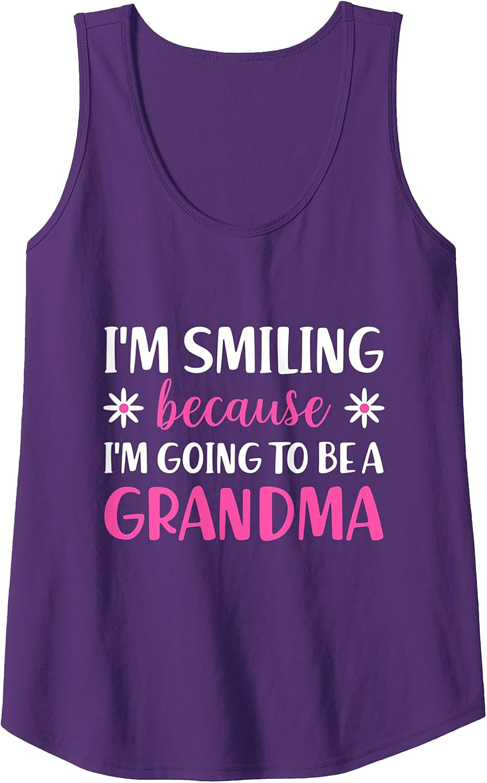 Grandma Announcement Tank Top Fun Sleeveless Shirt Gift