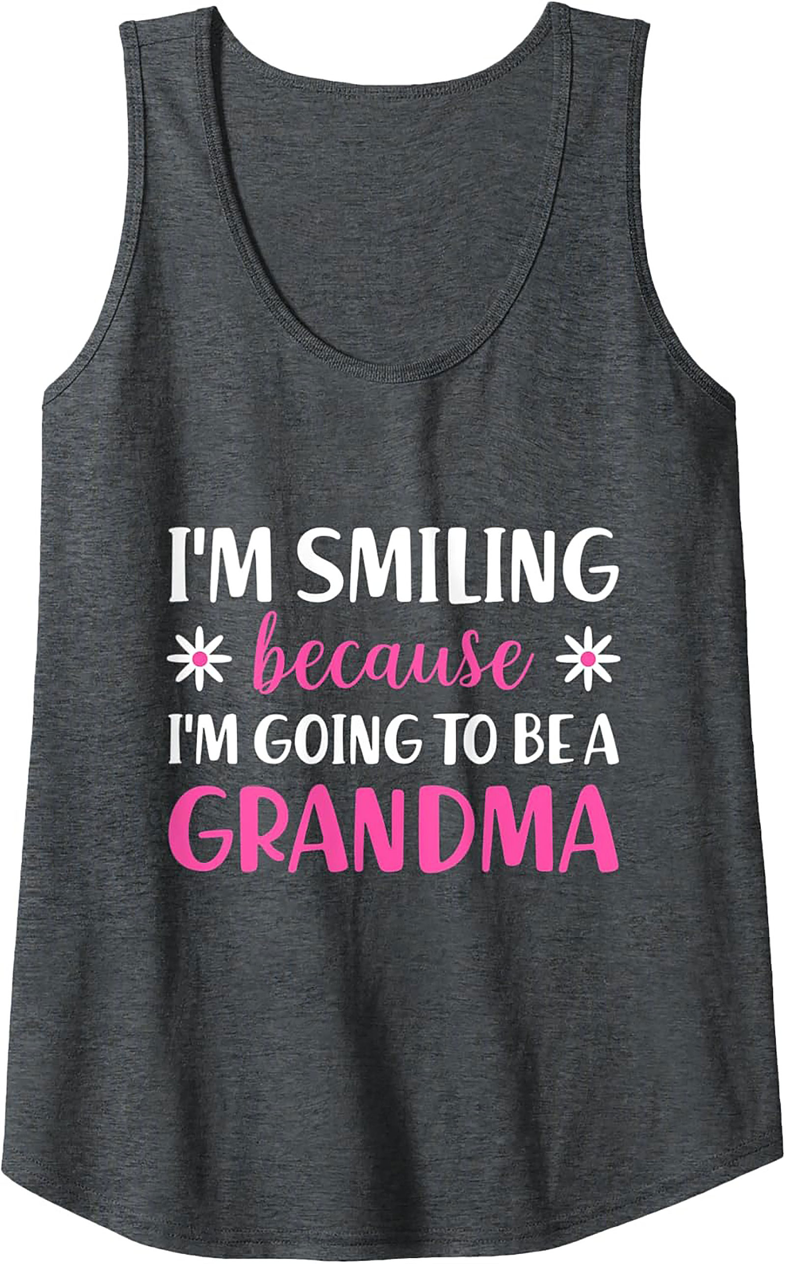 Grandma Announcement Tank Top Fun Sleeveless Shirt Gift