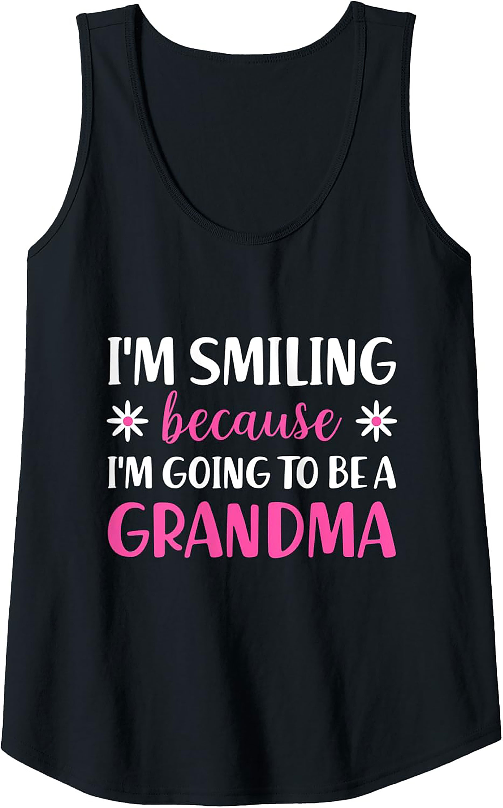 Grandma Announcement Tank Top Fun Sleeveless Shirt Gift