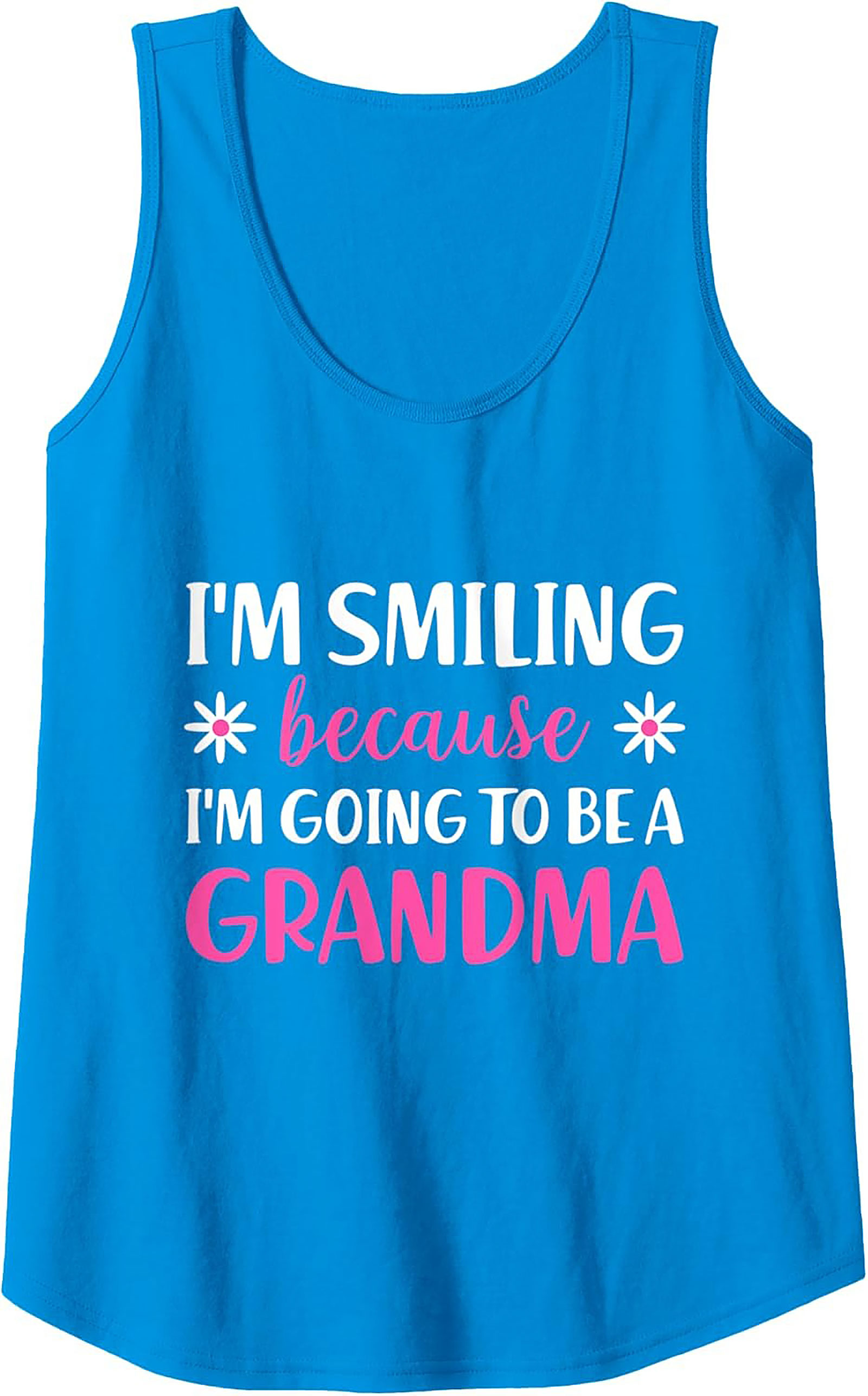 Grandma Announcement Tank Top Fun Sleeveless Shirt Gift