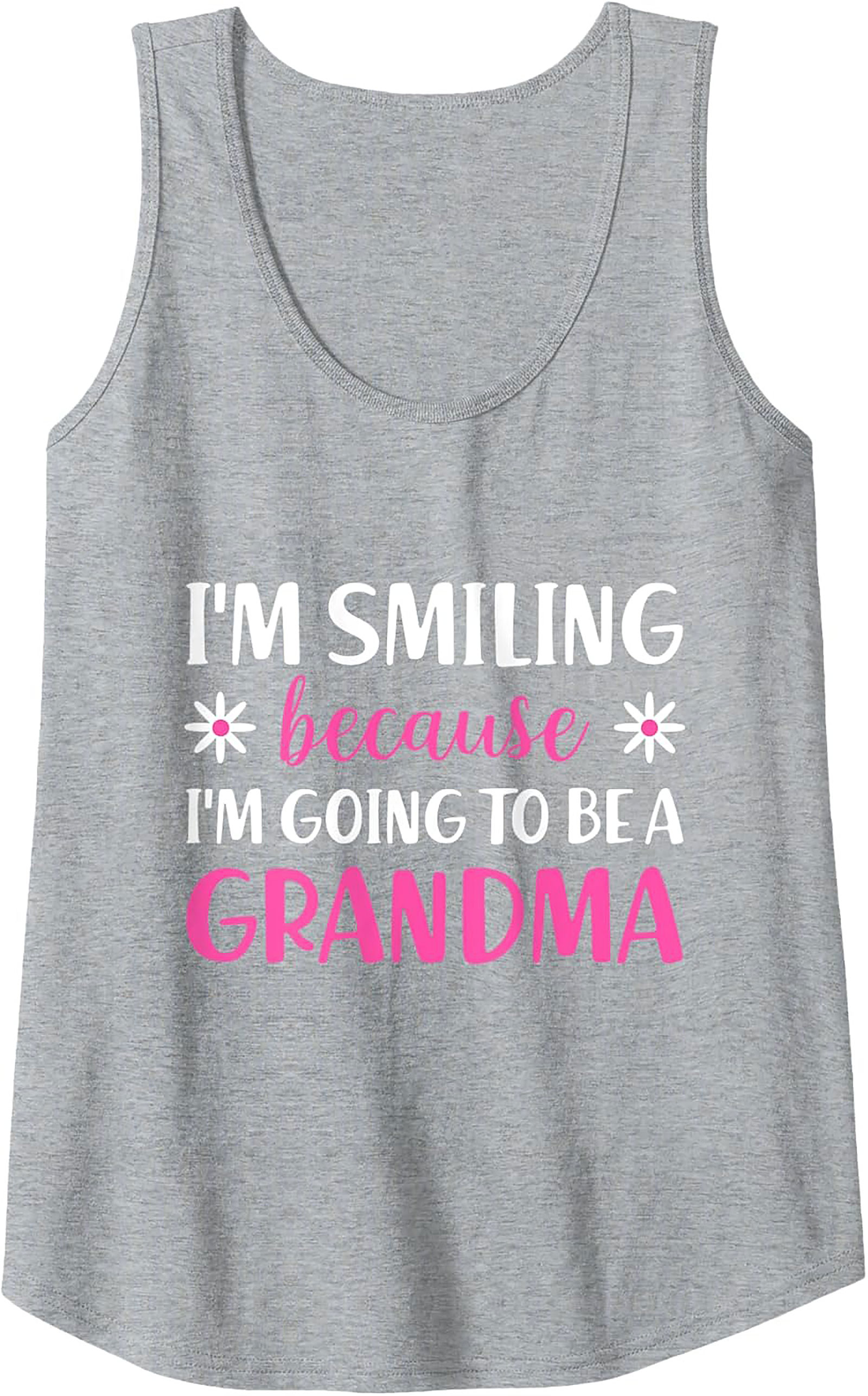 Grandma Announcement Tank Top Fun Sleeveless Shirt Gift