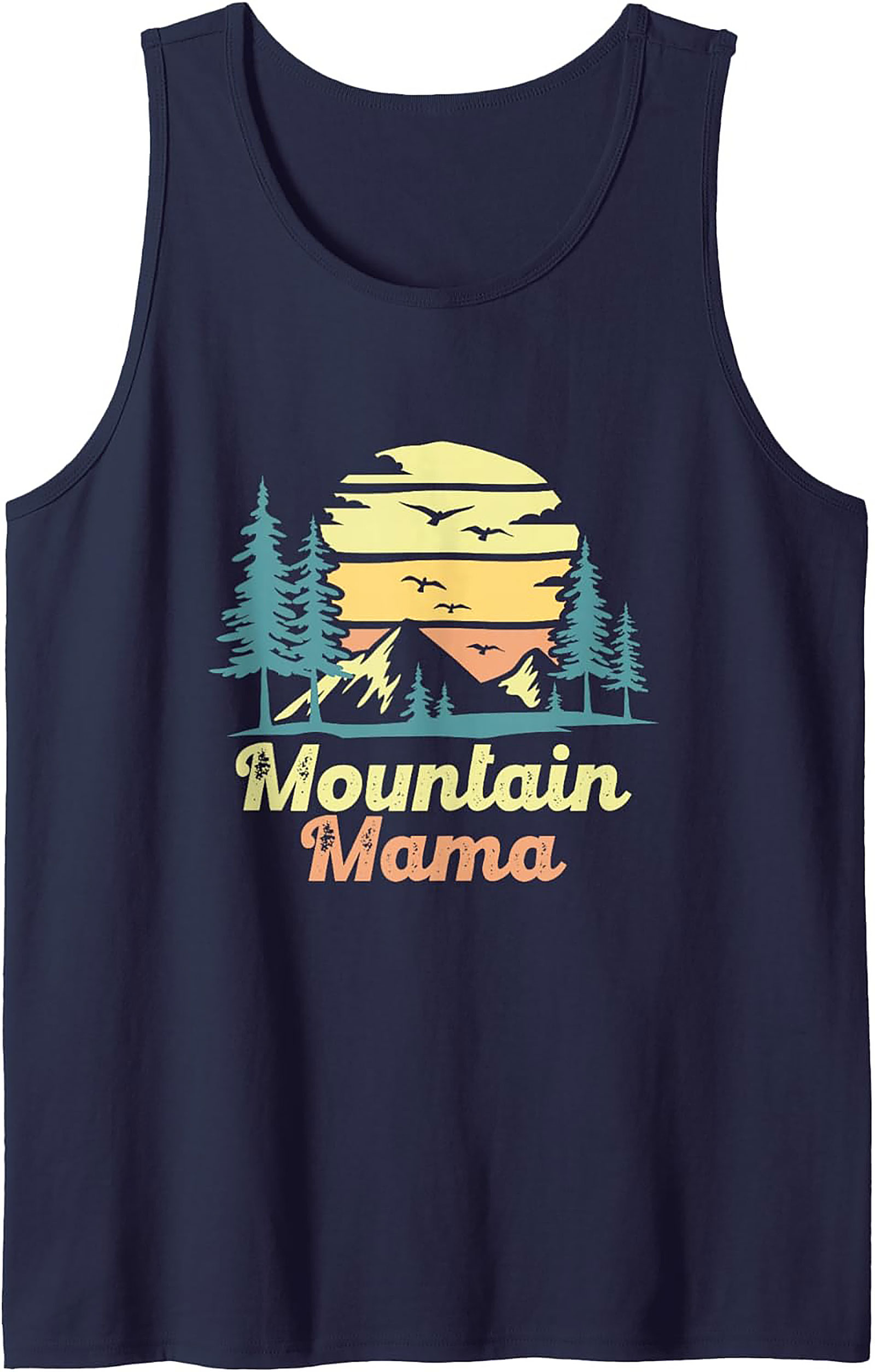 Mountain Mama Graphic Tank Top Retro Sleeveless Shirt