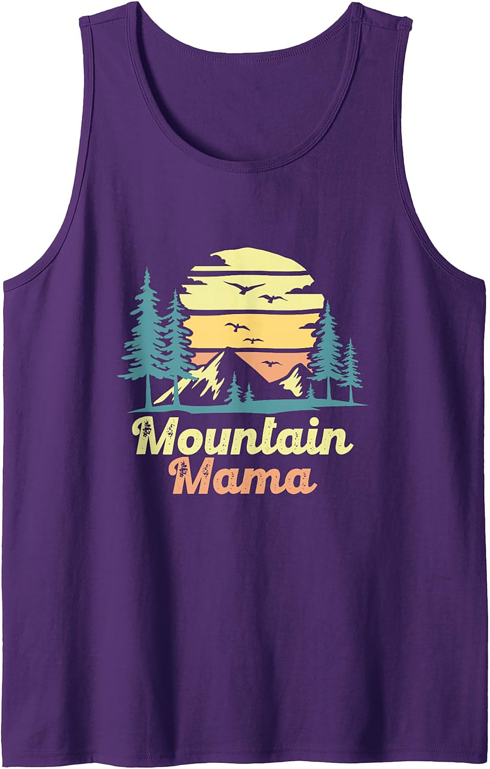 Mountain Mama Graphic Tank Top Retro Sleeveless Shirt