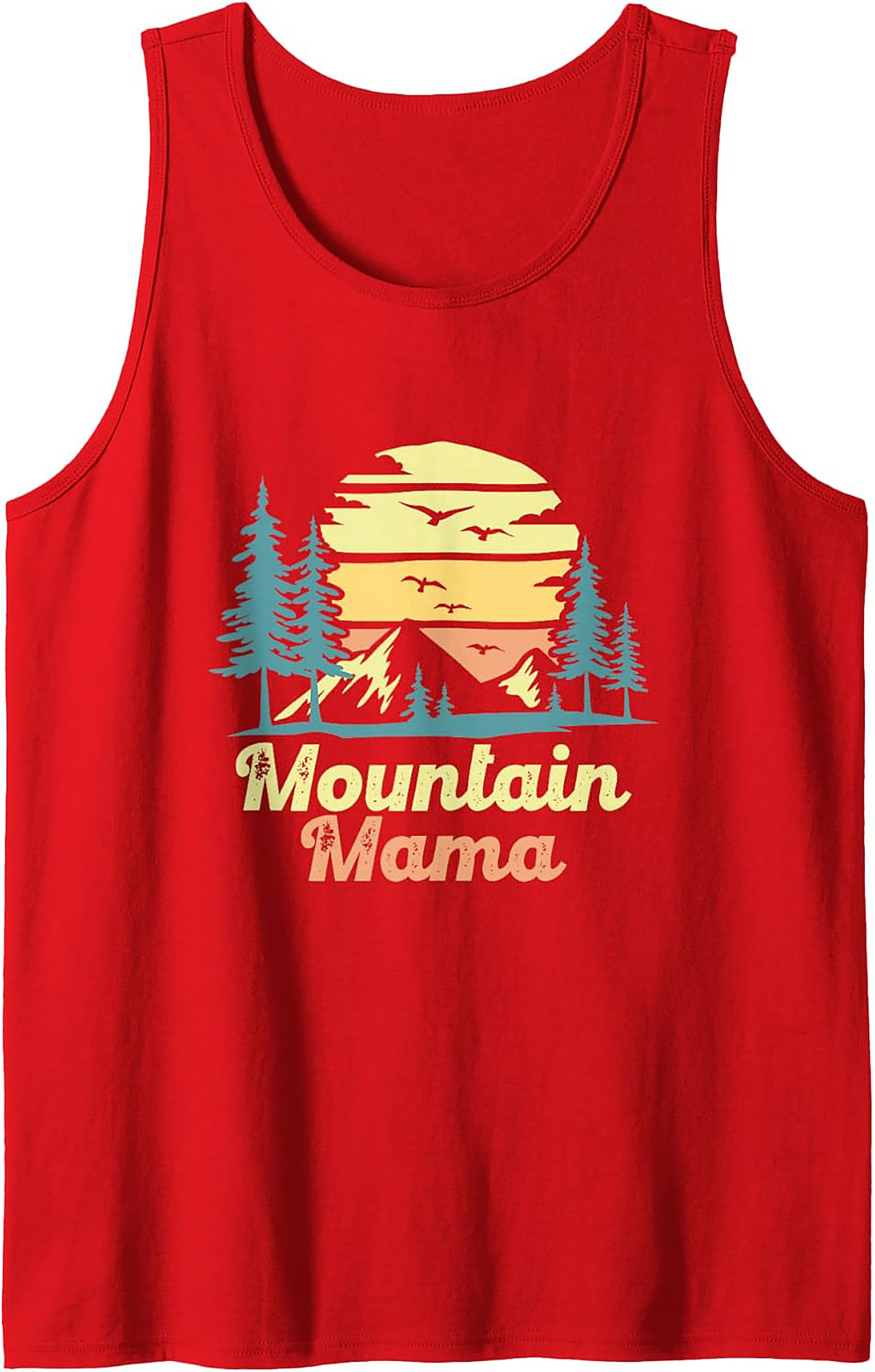 Mountain Mama Graphic Tank Top Retro Sleeveless Shirt