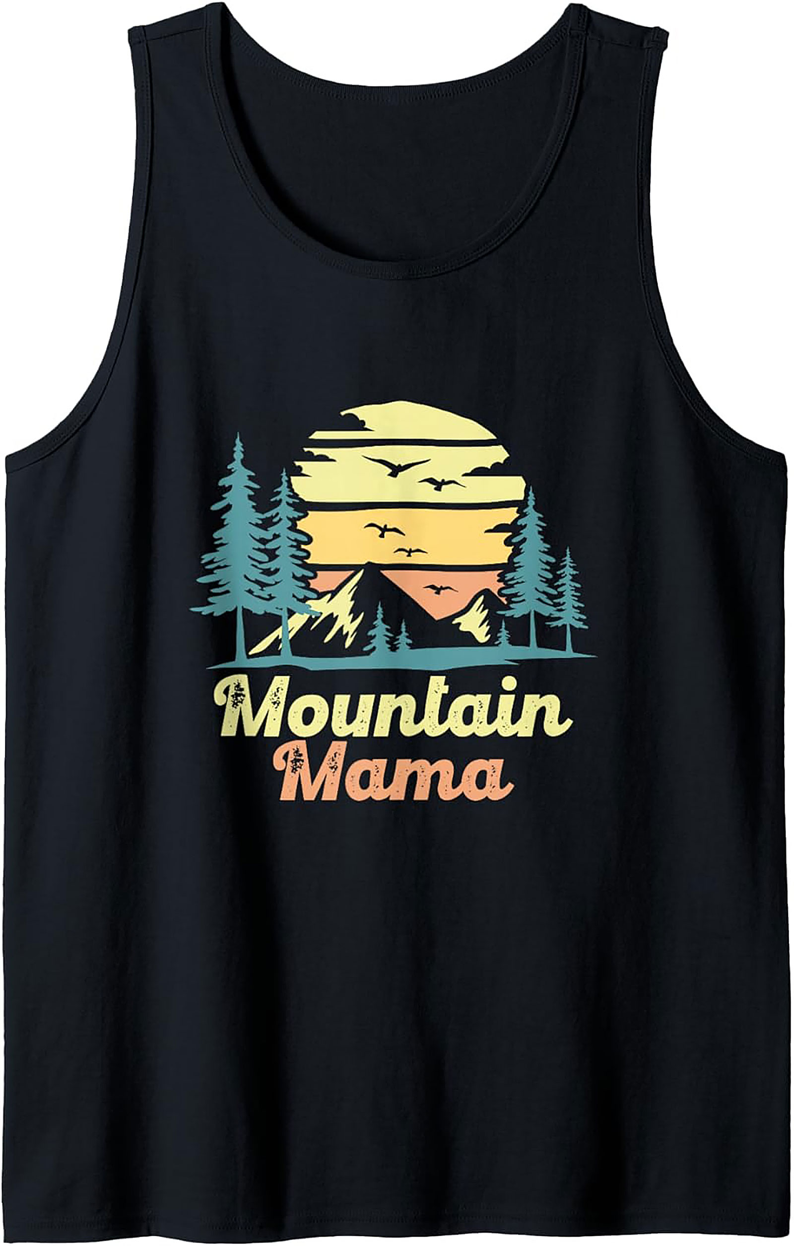 Mountain Mama Graphic Tank Top Retro Sleeveless Shirt