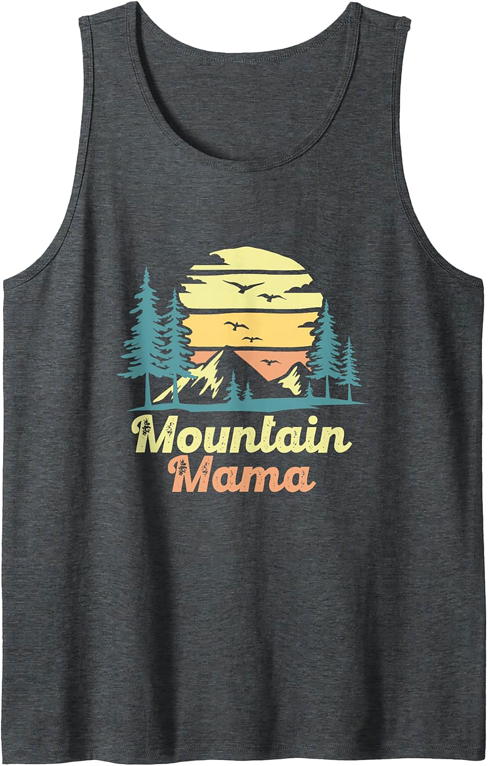 Mountain Mama Graphic Tank Top Retro Sleeveless Shirt