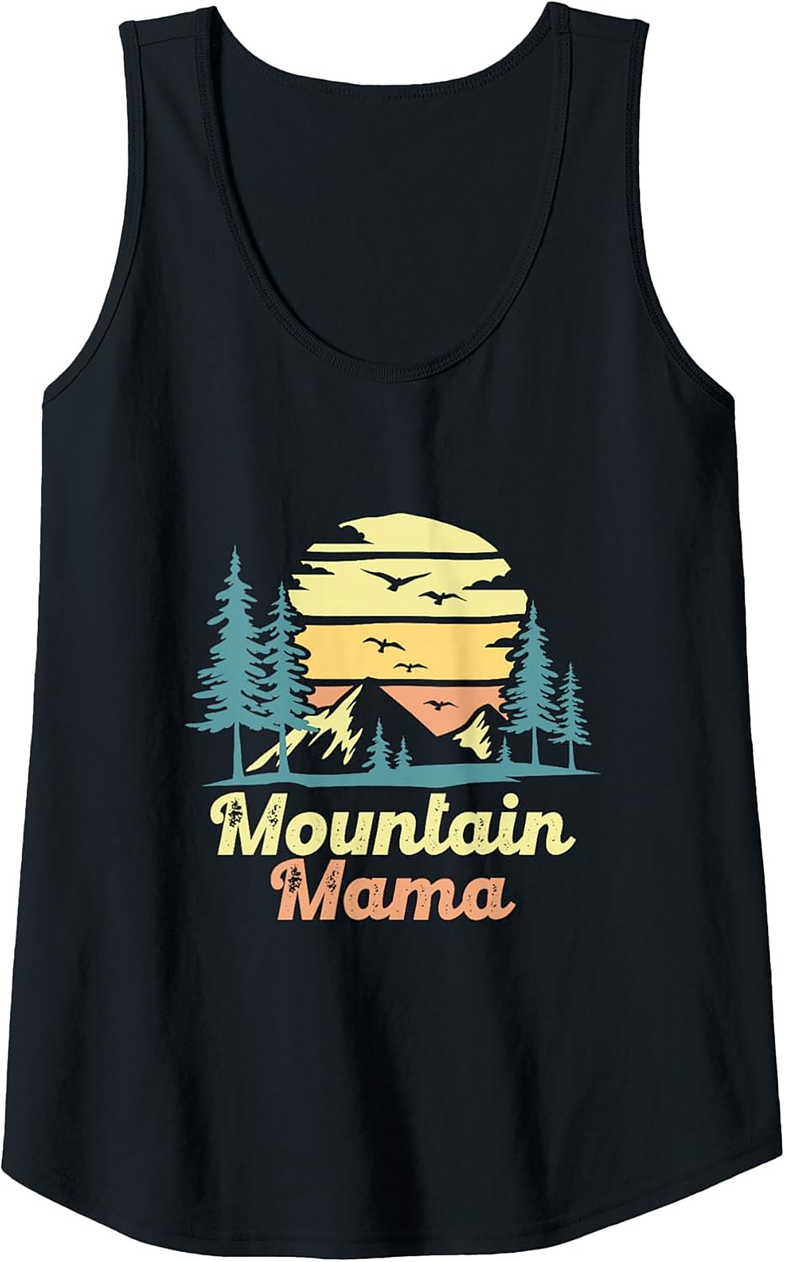 Mountain Mama Graphic Tank Top Retro Sleeveless Shirt
