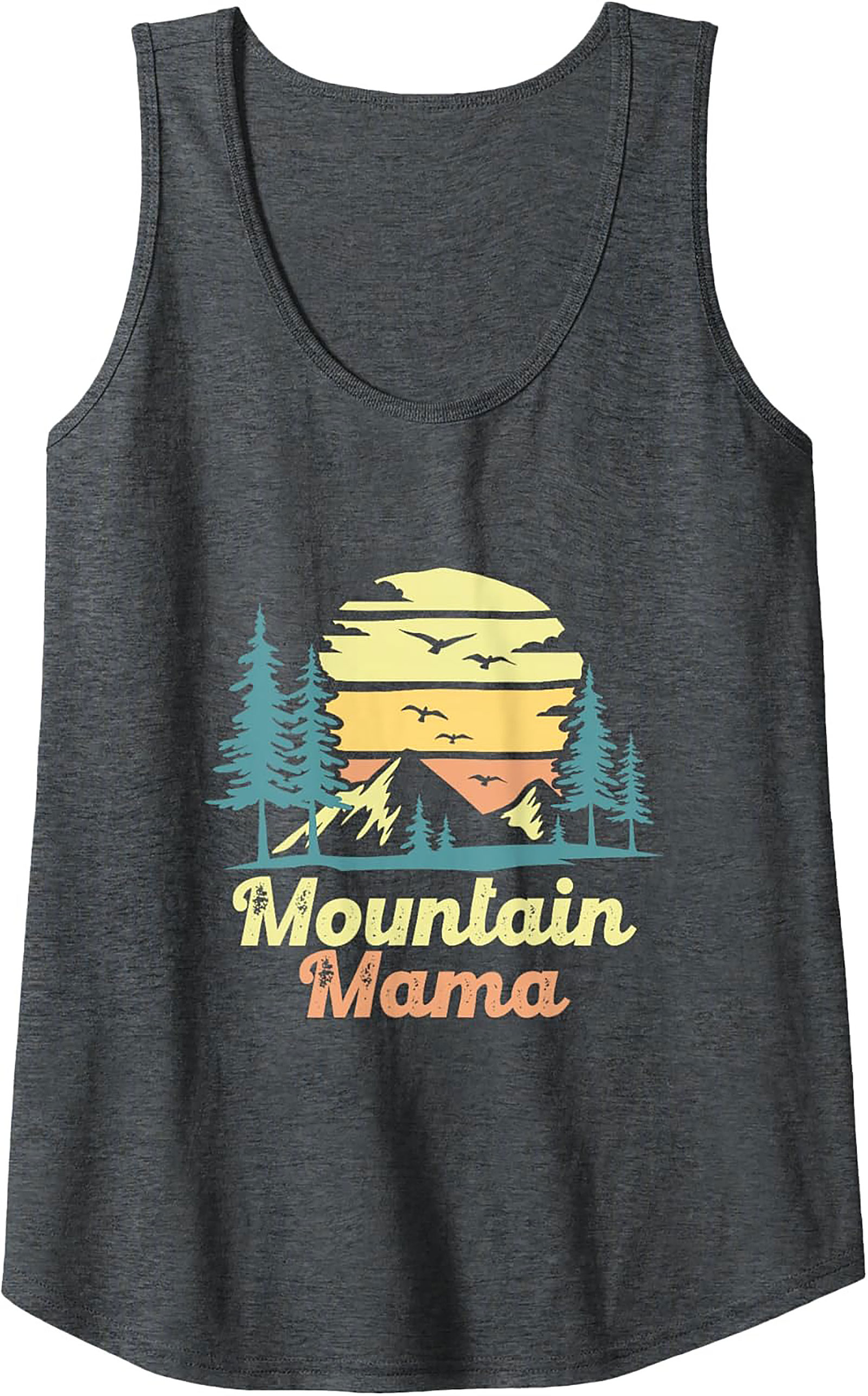 Mountain Mama Graphic Tank Top Retro Sleeveless Shirt