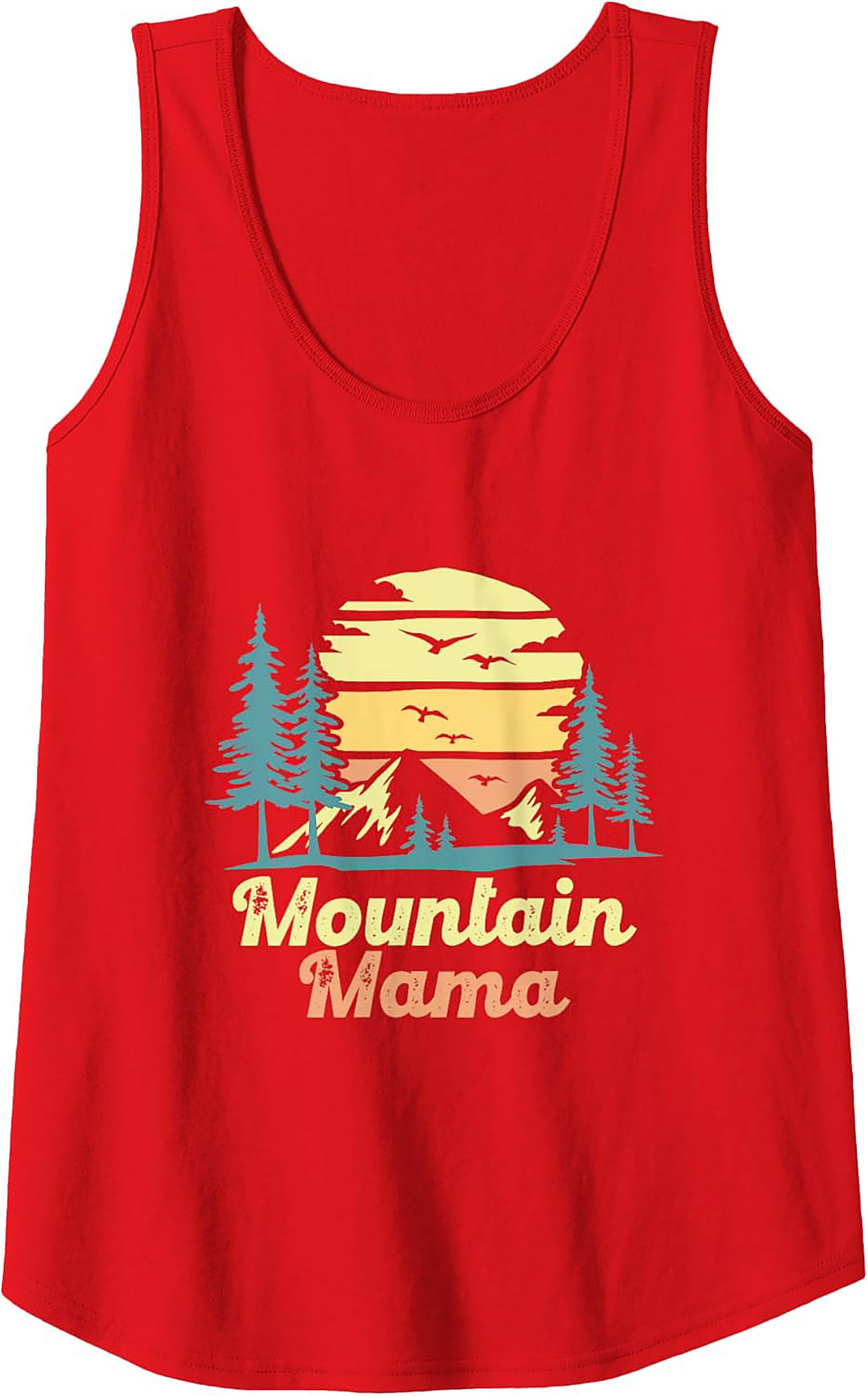 Mountain Mama Graphic Tank Top Retro Sleeveless Shirt
