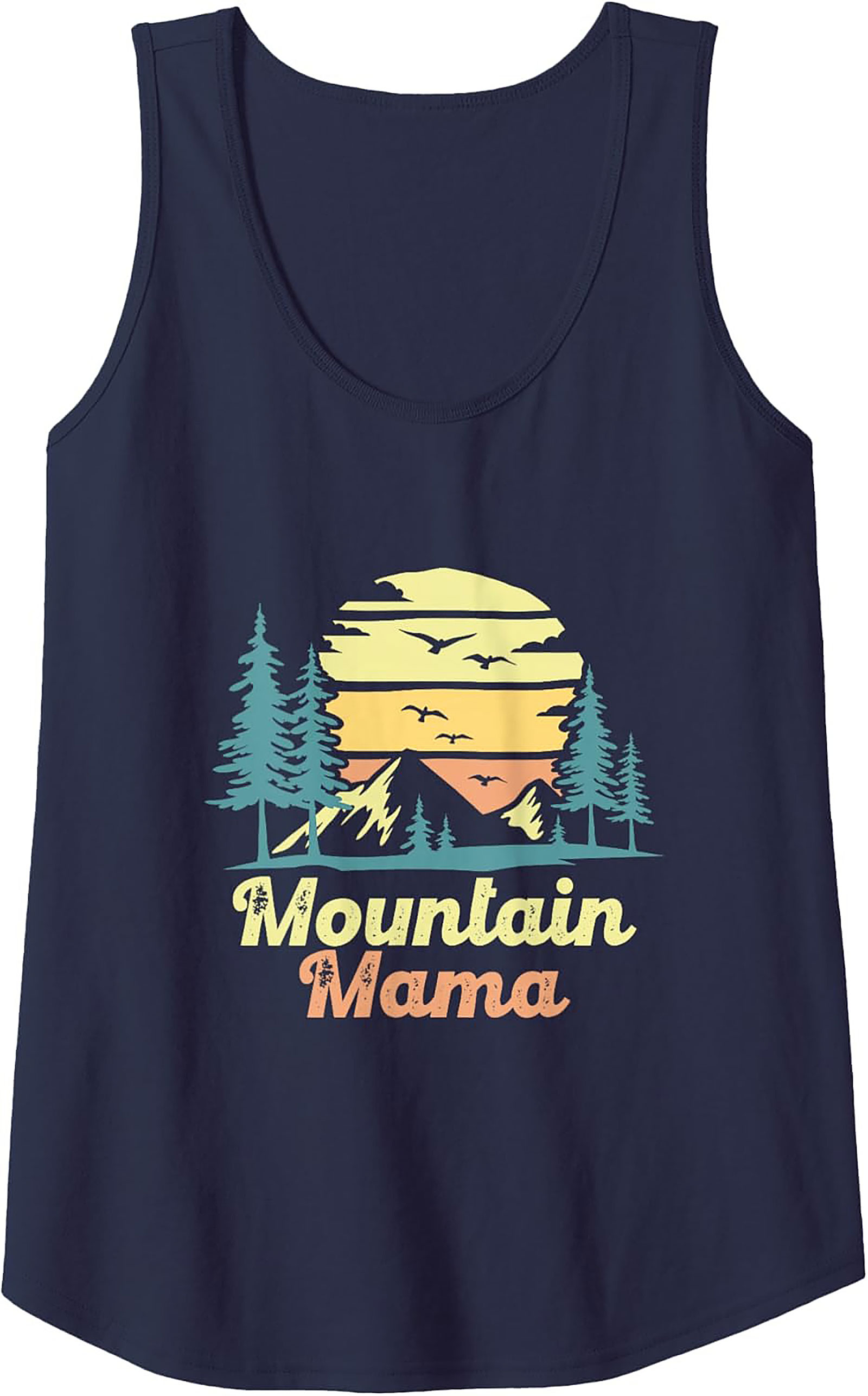 Mountain Mama Graphic Tank Top Retro Sleeveless Shirt