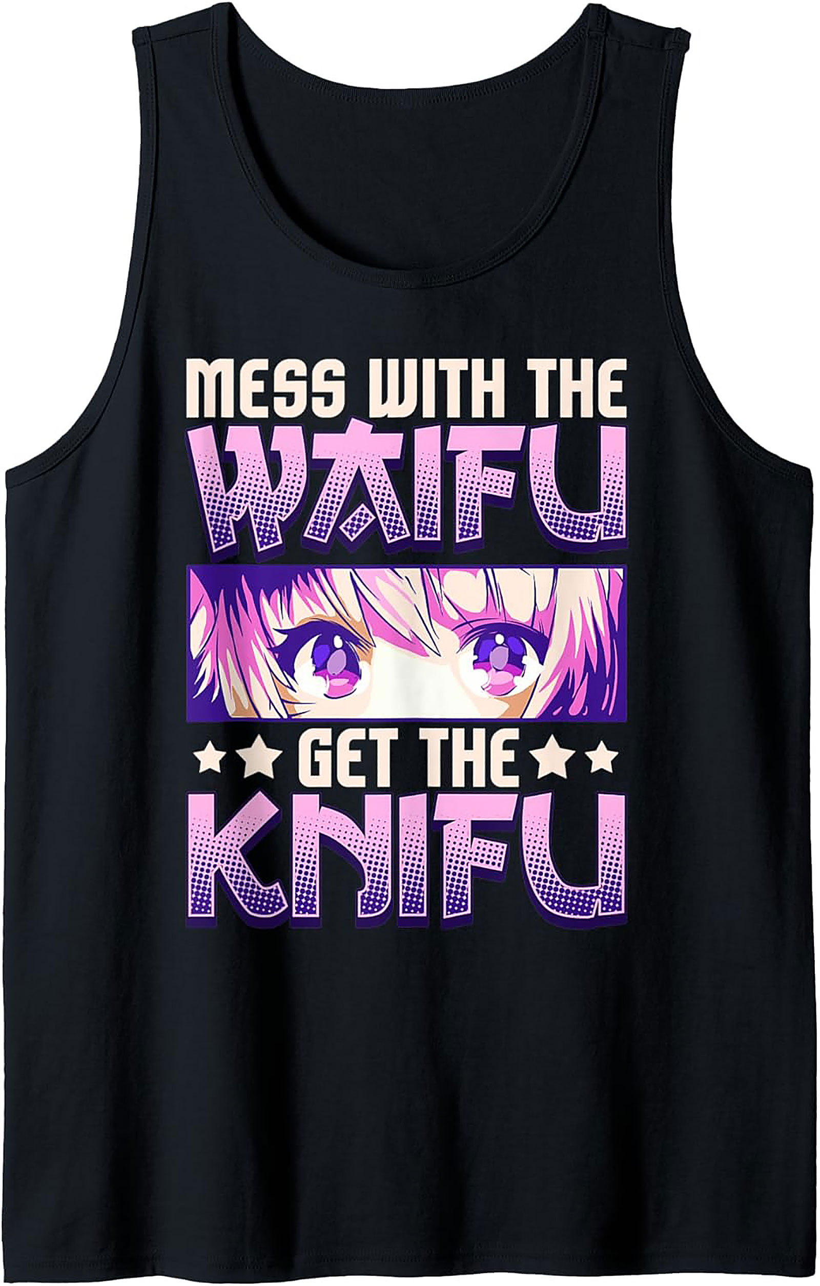 Anime Waifu Graphic Tank Top | Mess With The Knifu