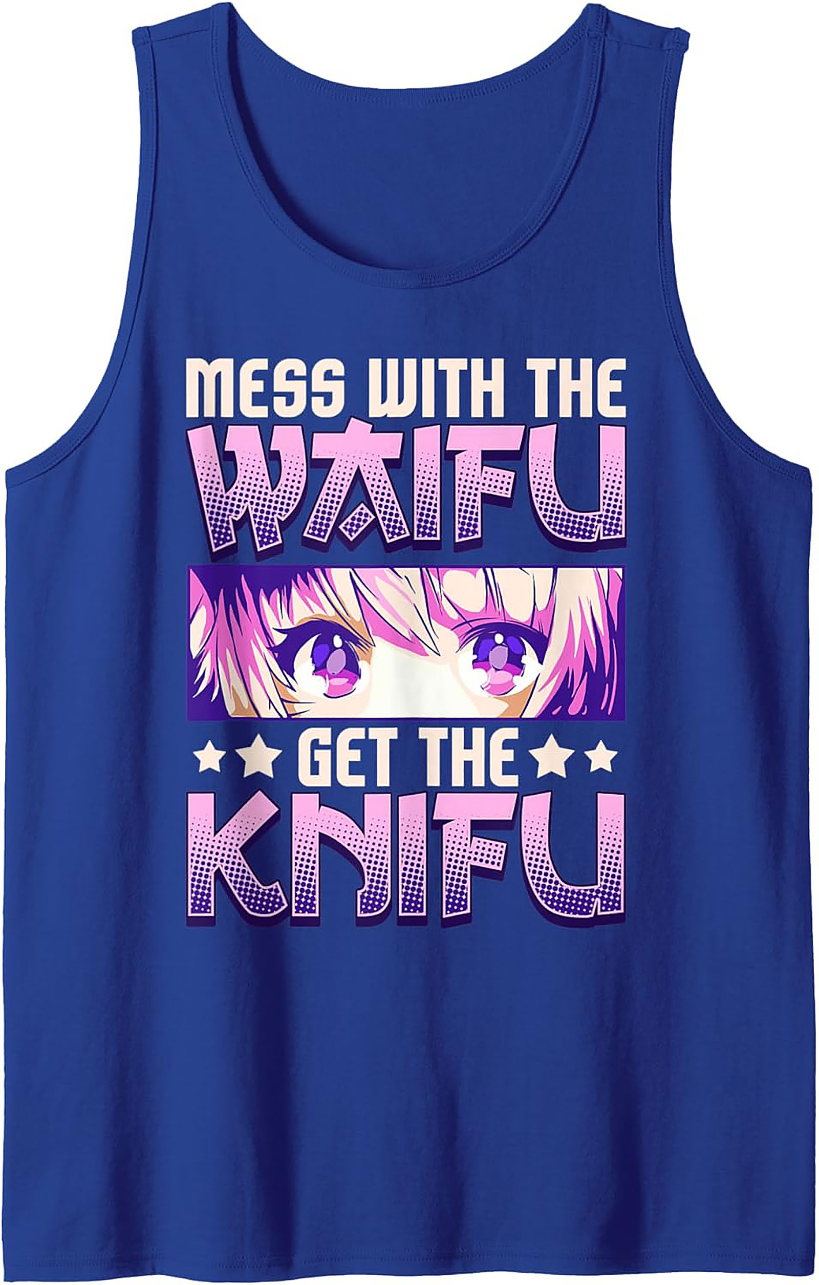 Anime Waifu Graphic Tank Top | Mess With The Knifu