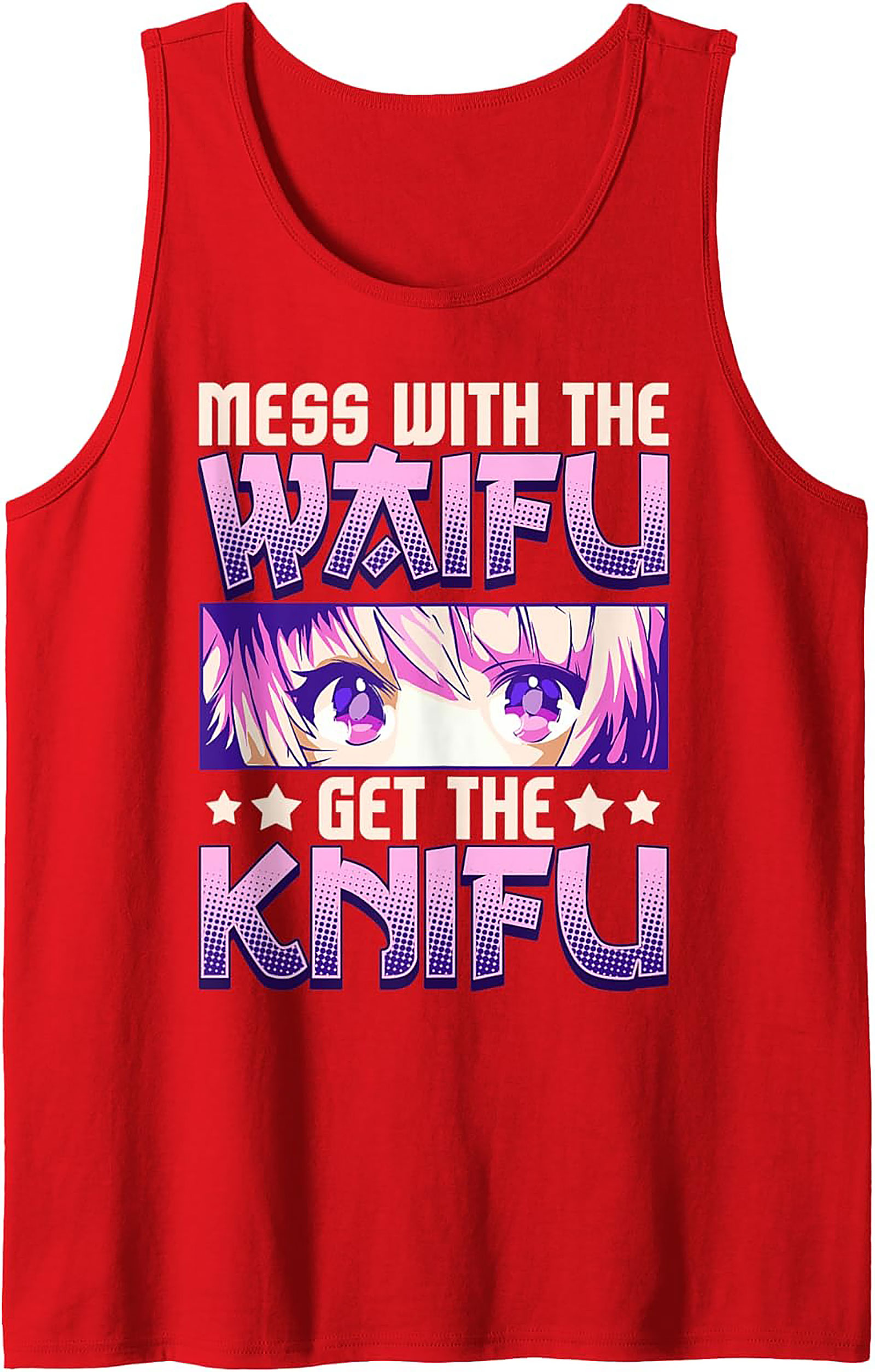 Anime Waifu Graphic Tank Top | Mess With The Knifu