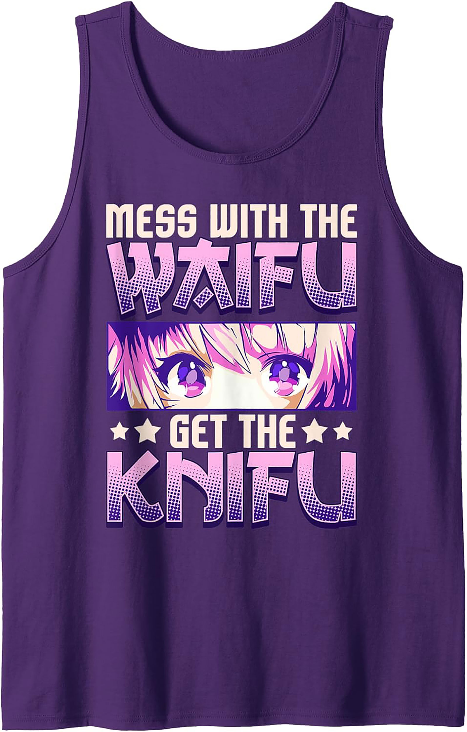 Anime Waifu Graphic Tank Top | Mess With The Knifu