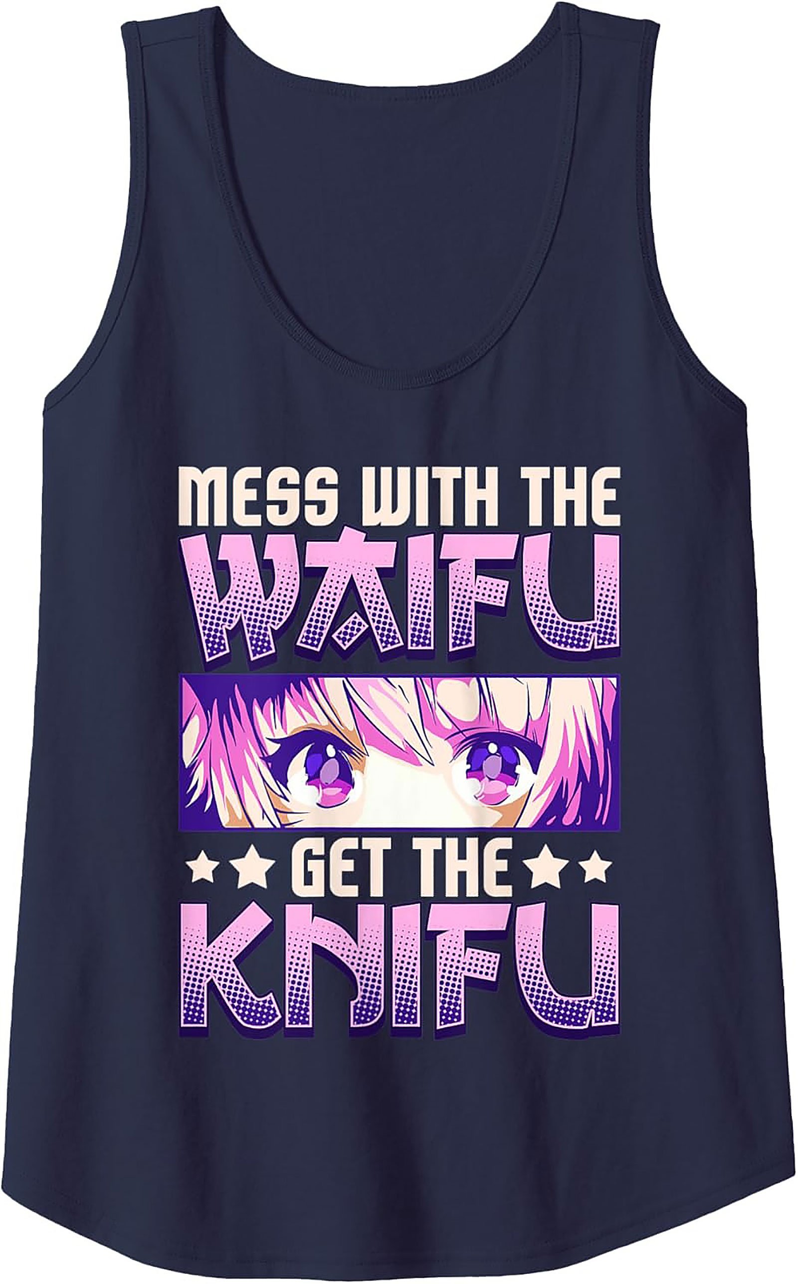 Anime Waifu Graphic Tank Top | Mess With The Knifu