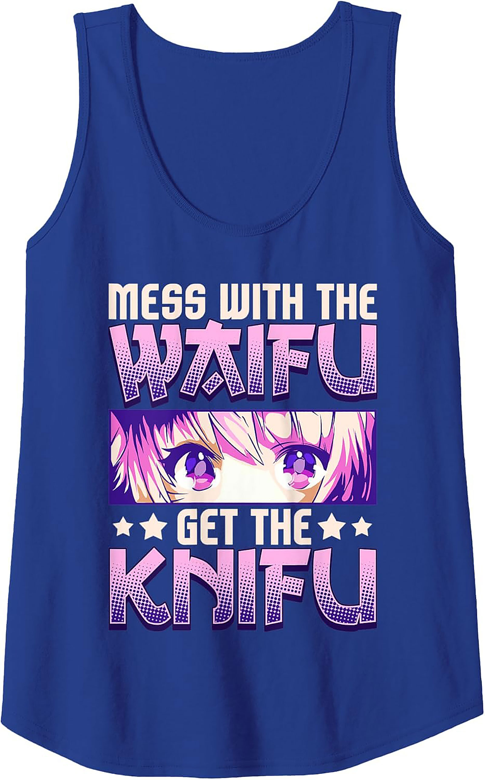 Anime Waifu Graphic Tank Top | Mess With The Knifu