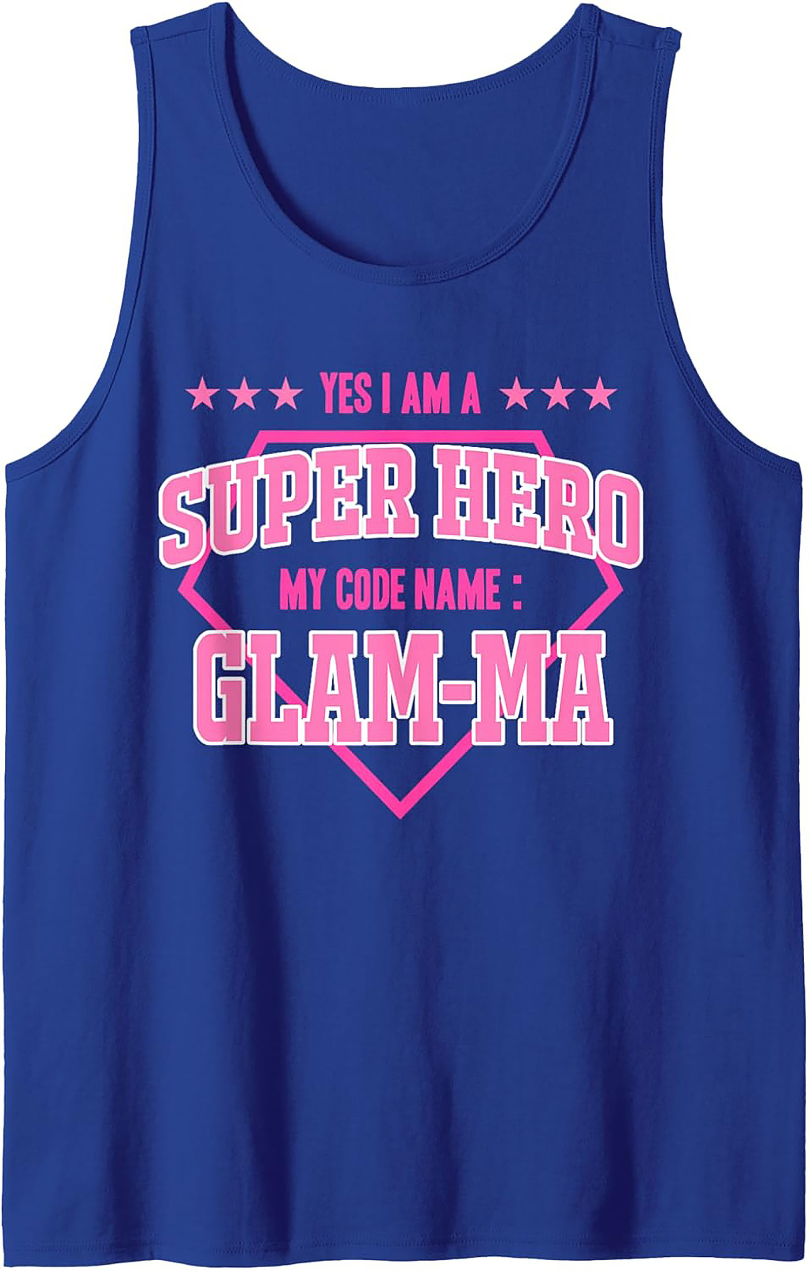Glam-Ma Super Hero Graphic Tank Perfect Grandma Gift