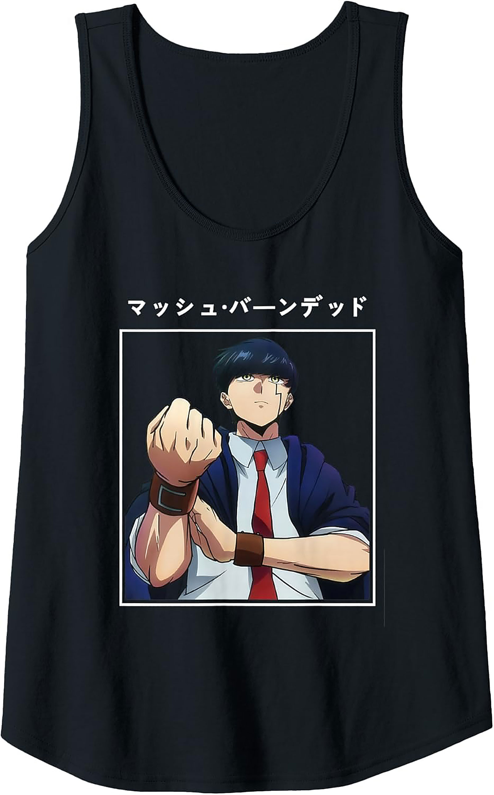 Mash Burnedead Graphic Tank | Anime Sleeveless Shirt Gift