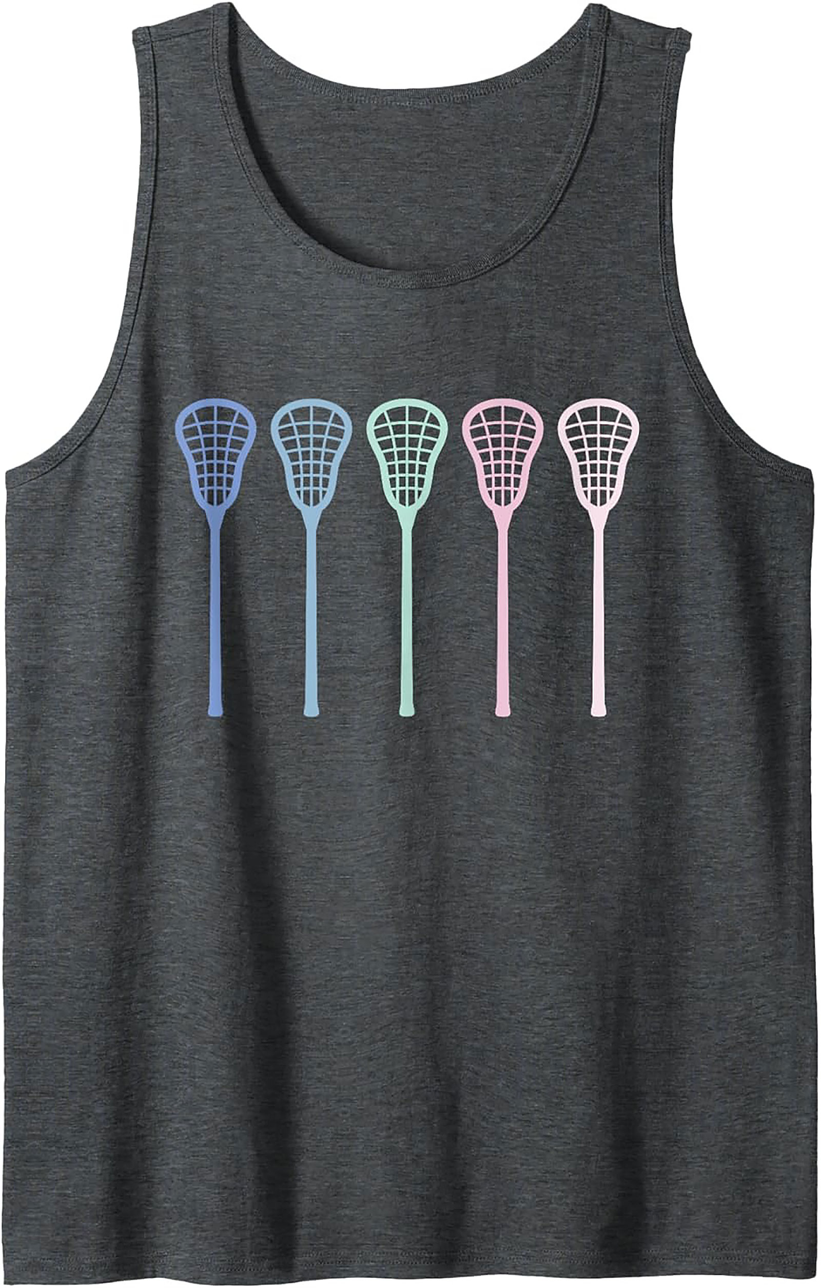 Pastel Lacrosse Tank Top Unisex Sleeveless Shirt for Summer