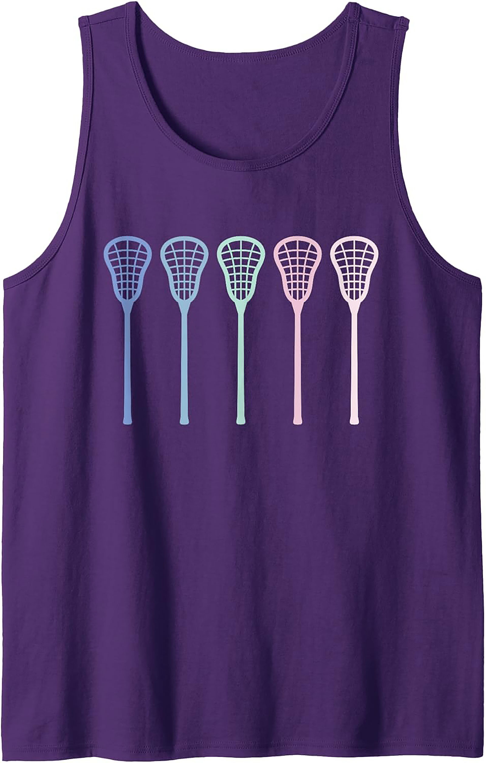 Pastel Lacrosse Tank Top Unisex Sleeveless Shirt for Summer