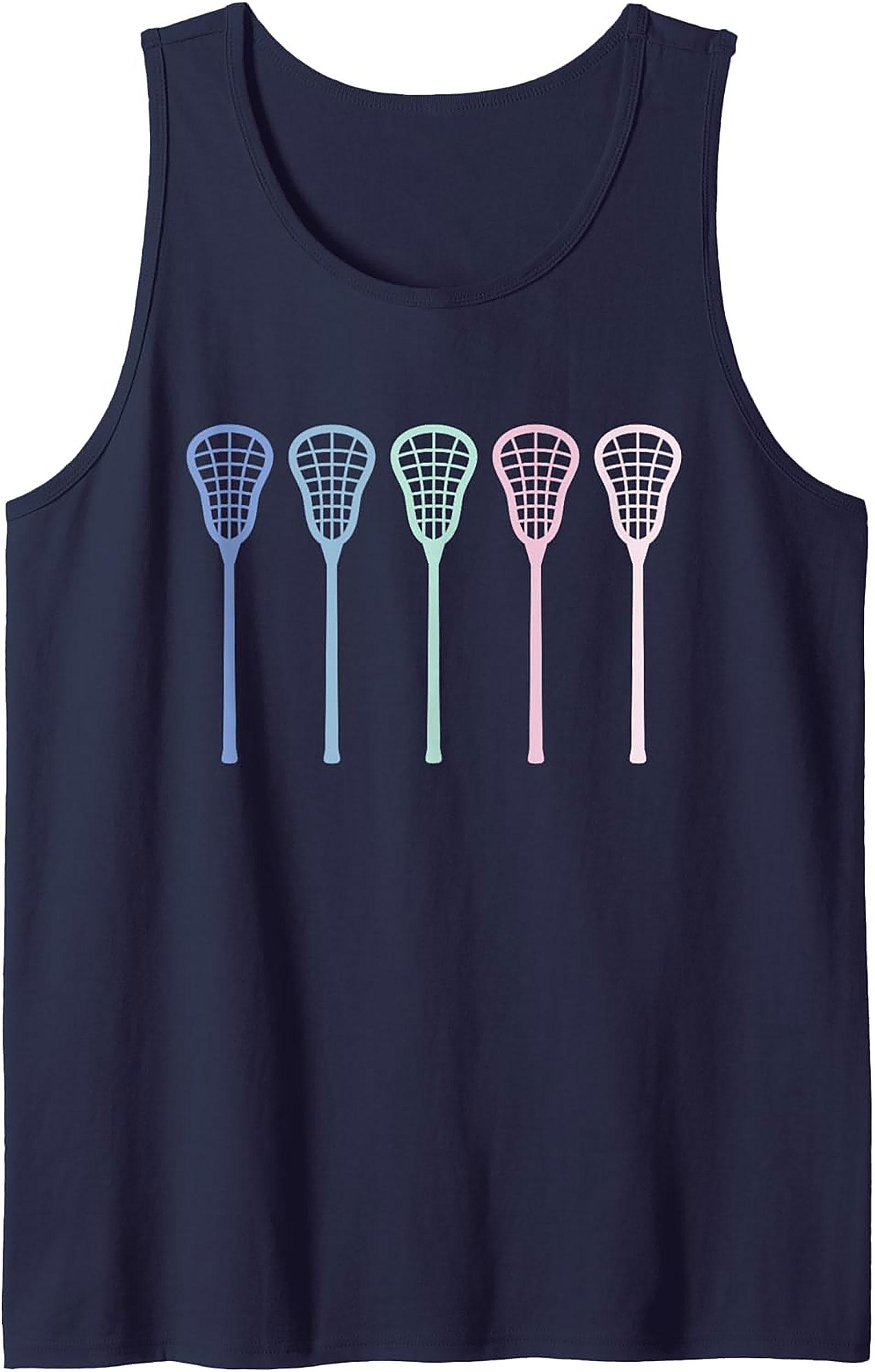 Pastel Lacrosse Tank Top Unisex Sleeveless Shirt for Summer