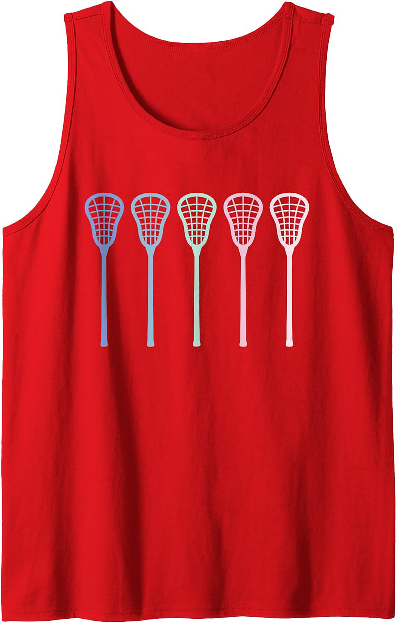 Pastel Lacrosse Tank Top Unisex Sleeveless Shirt for Summer
