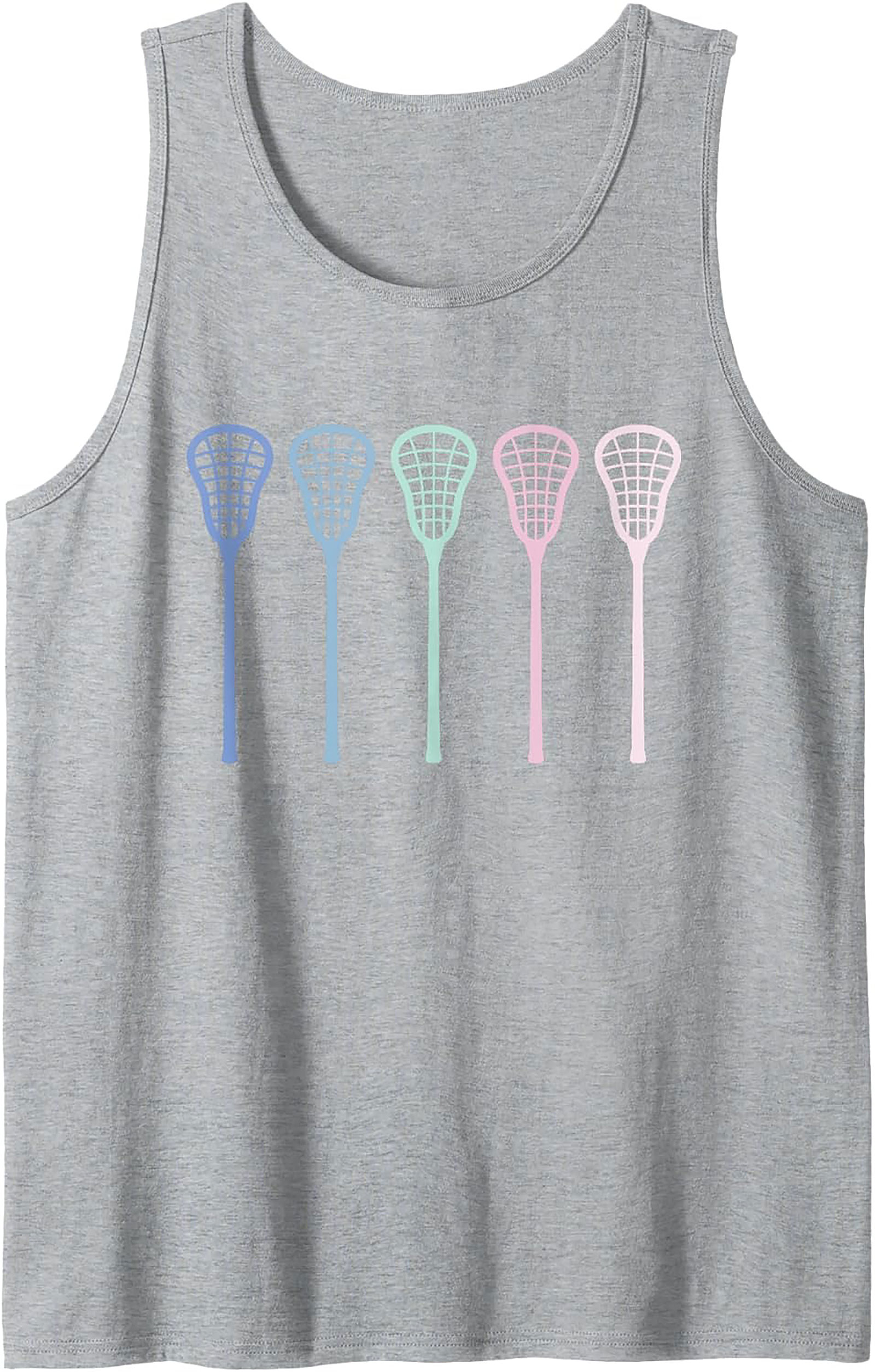 Pastel Lacrosse Tank Top Unisex Sleeveless Shirt for Summer