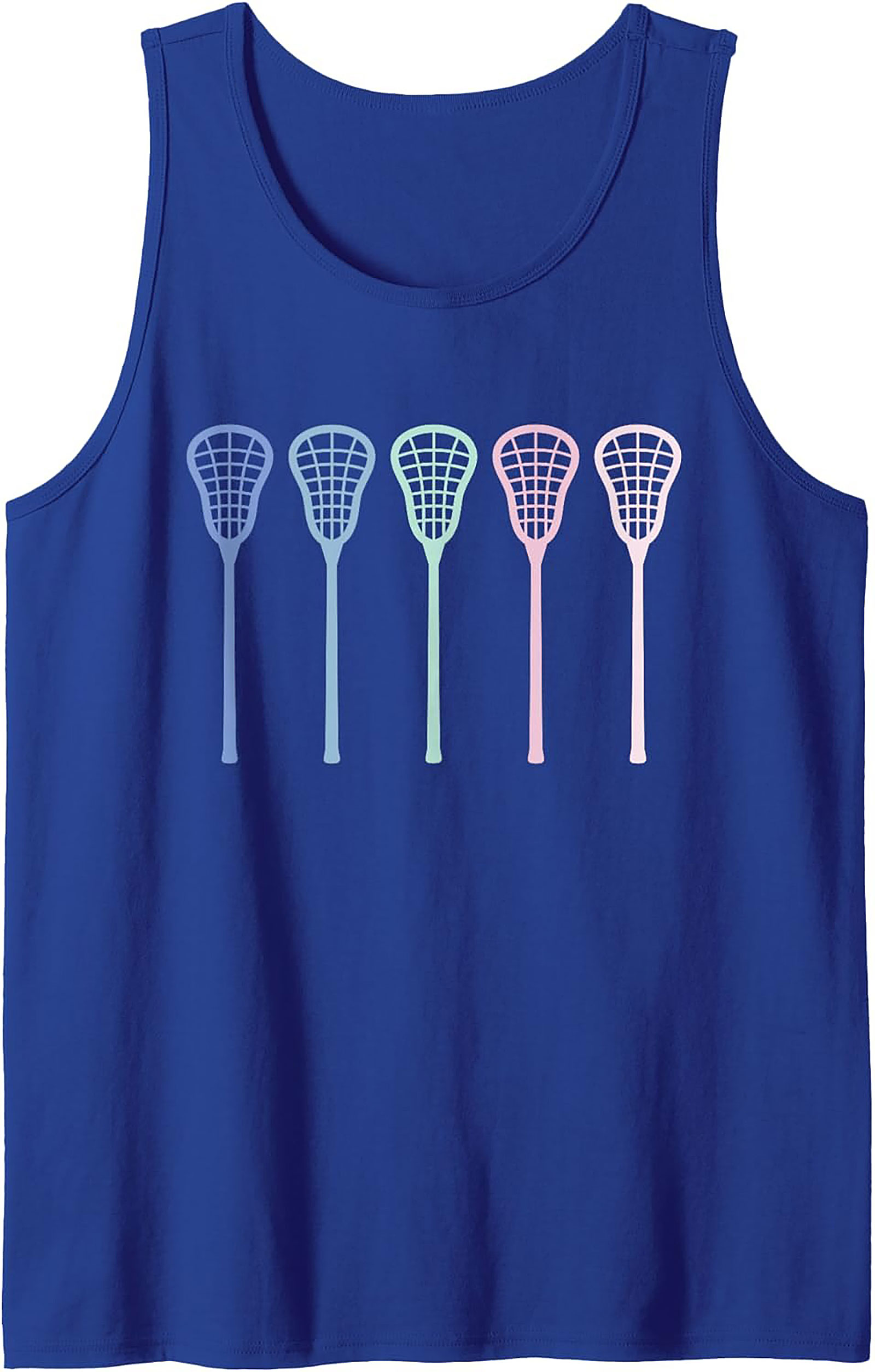 Pastel Lacrosse Tank Top Unisex Sleeveless Shirt for Summer