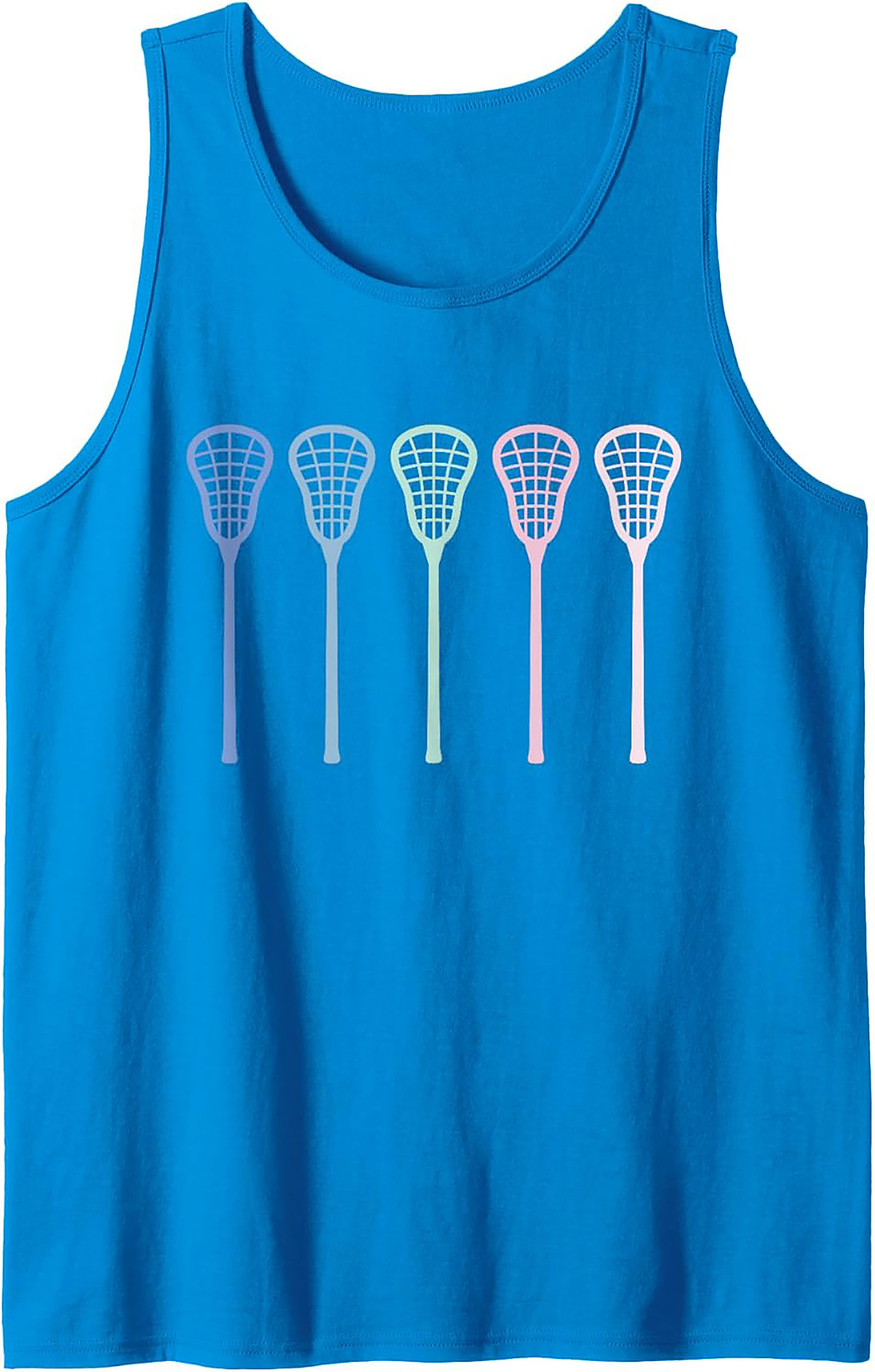 Pastel Lacrosse Tank Top Unisex Sleeveless Shirt for Summer