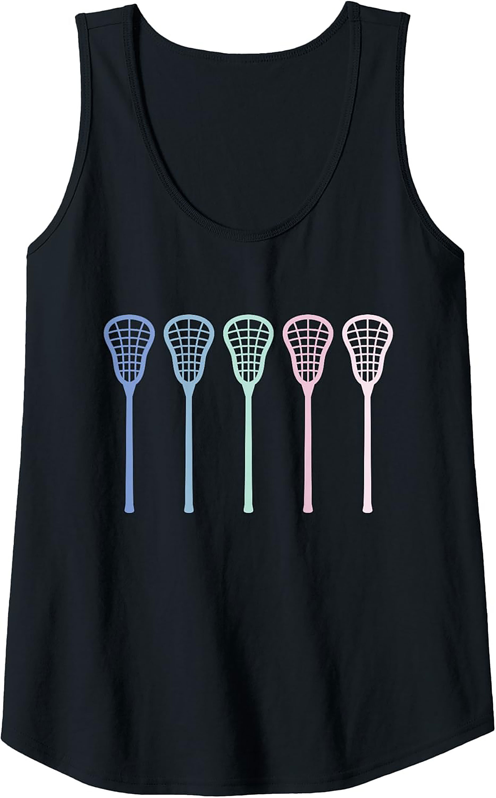 Pastel Lacrosse Tank Top Unisex Sleeveless Shirt for Summer