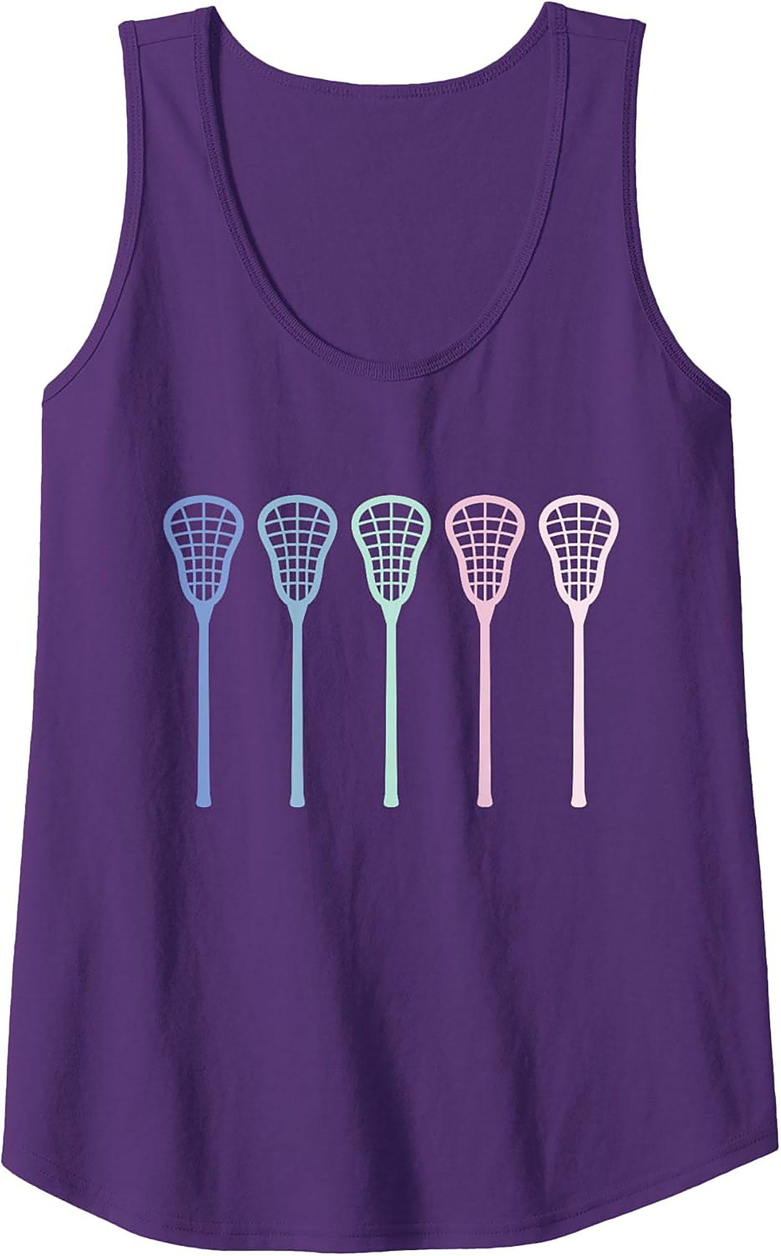 Pastel Lacrosse Tank Top Unisex Sleeveless Shirt for Summer