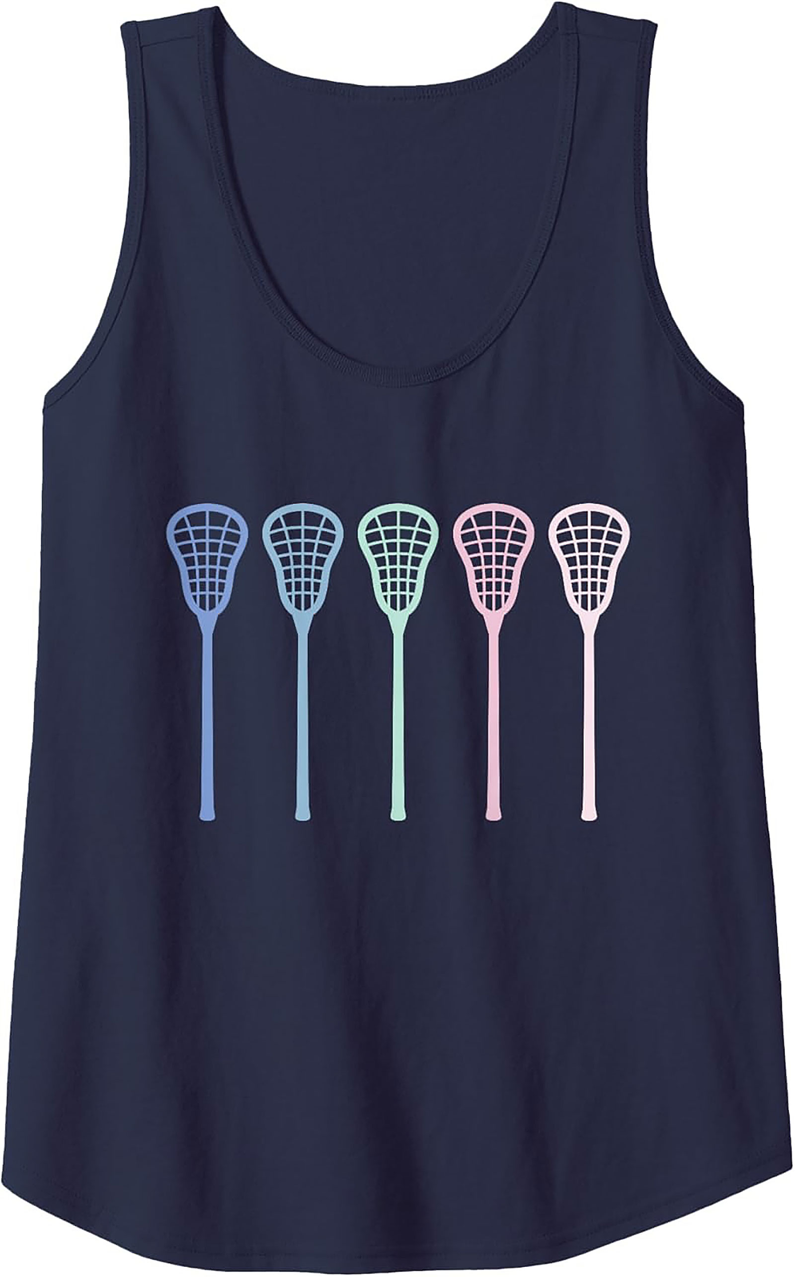 Pastel Lacrosse Tank Top Unisex Sleeveless Shirt for Summer
