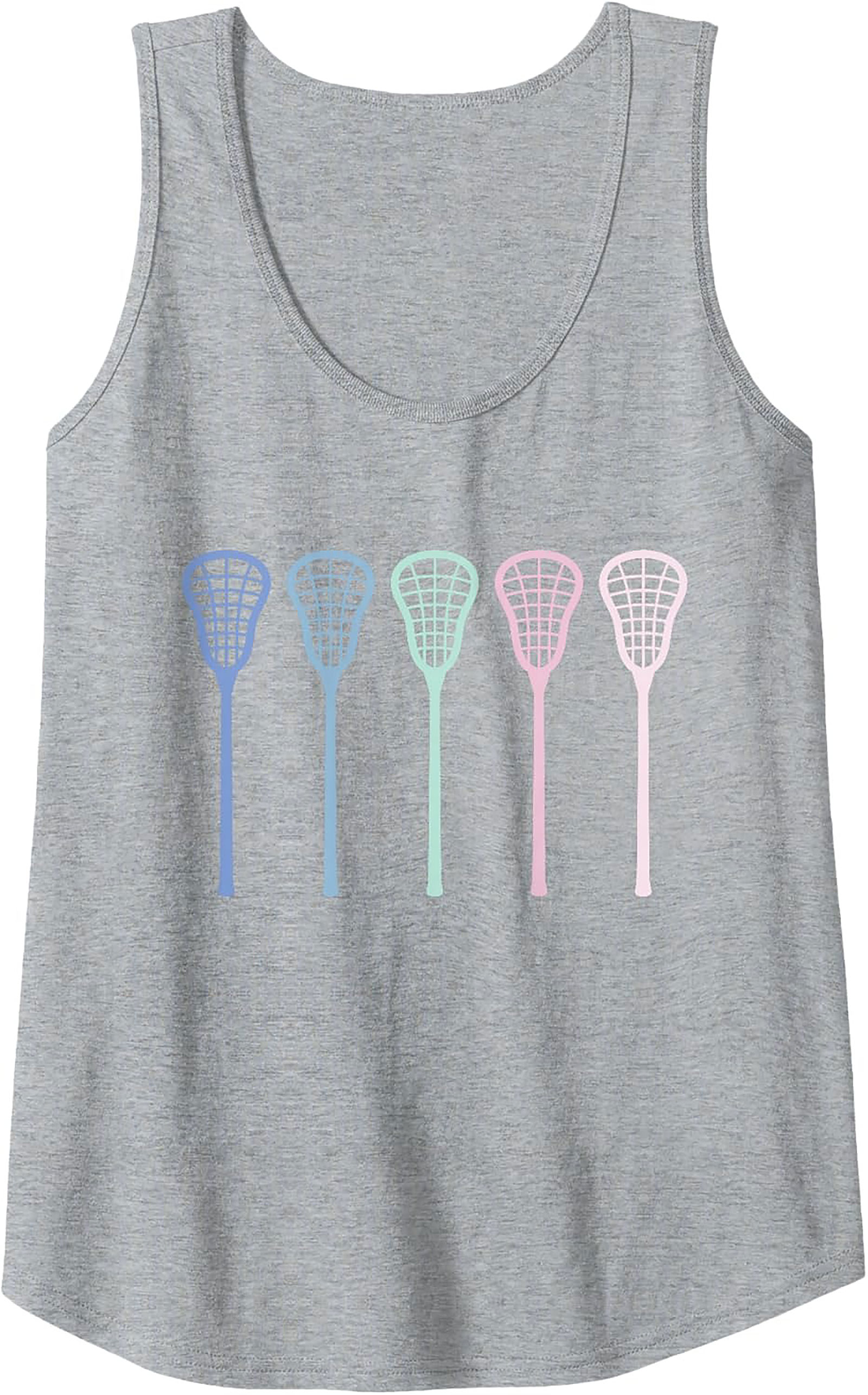 Pastel Lacrosse Tank Top Unisex Sleeveless Shirt for Summer