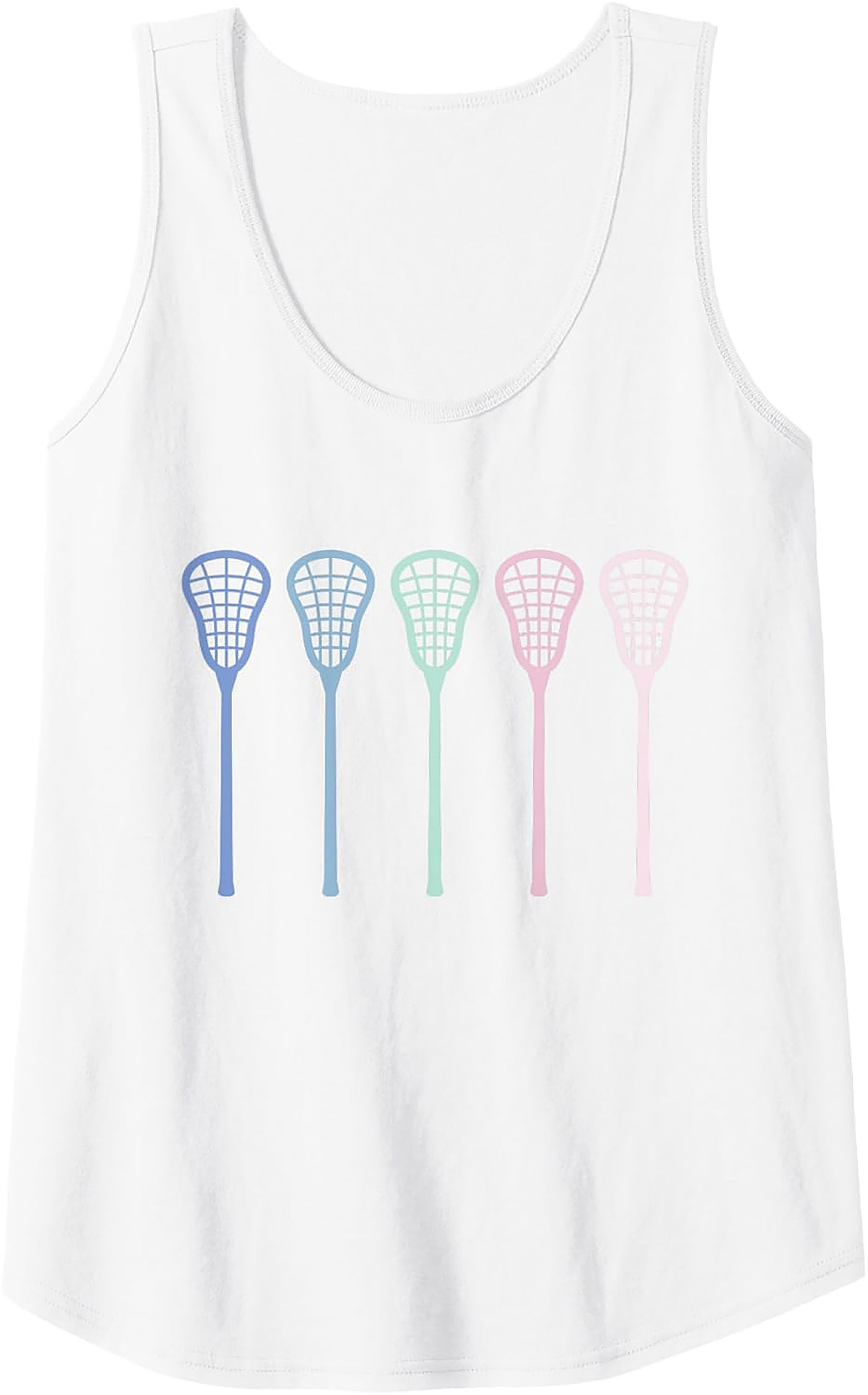 Pastel Lacrosse Tank Top Unisex Sleeveless Shirt for Summer