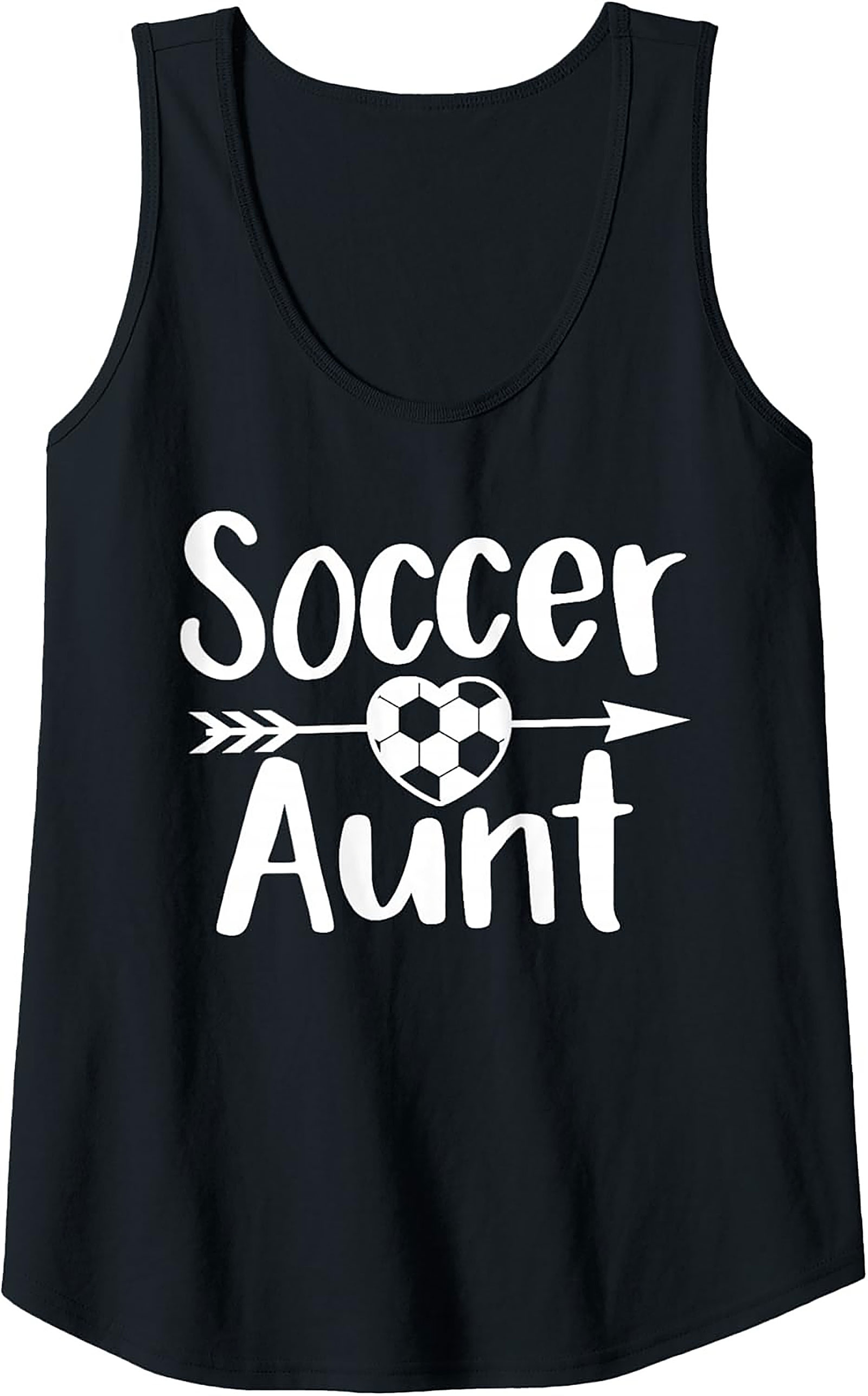 Soccer Aunt Graphic Tank Game Day Sleeveless Shirt
