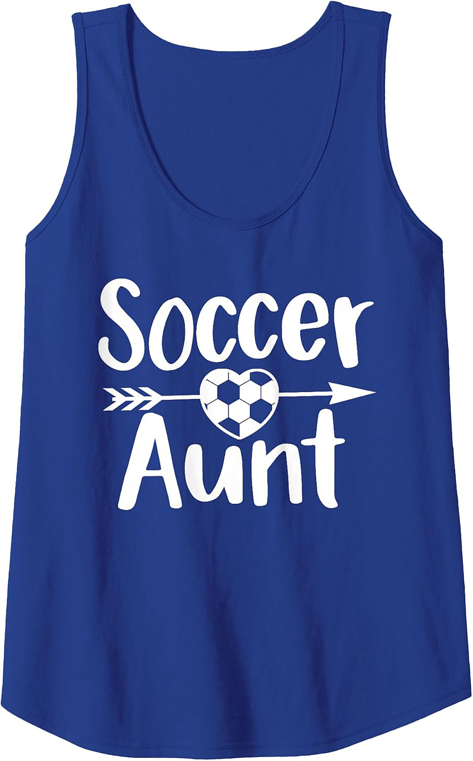 Soccer Aunt Graphic Tank Game Day Sleeveless Shirt