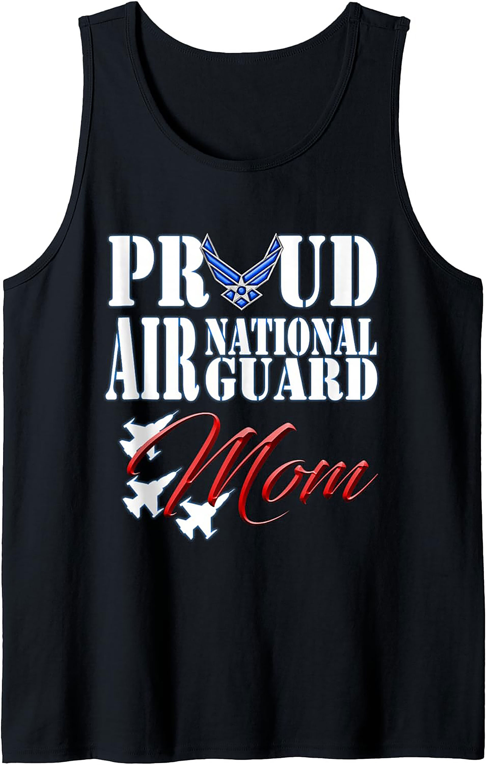 Proud Air National Guard Mom Tank Top Military Gift