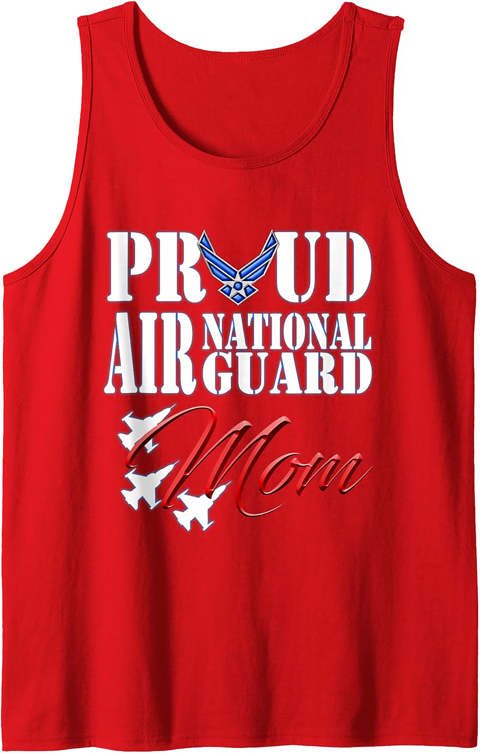 Proud Air National Guard Mom Tank Top Military Gift
