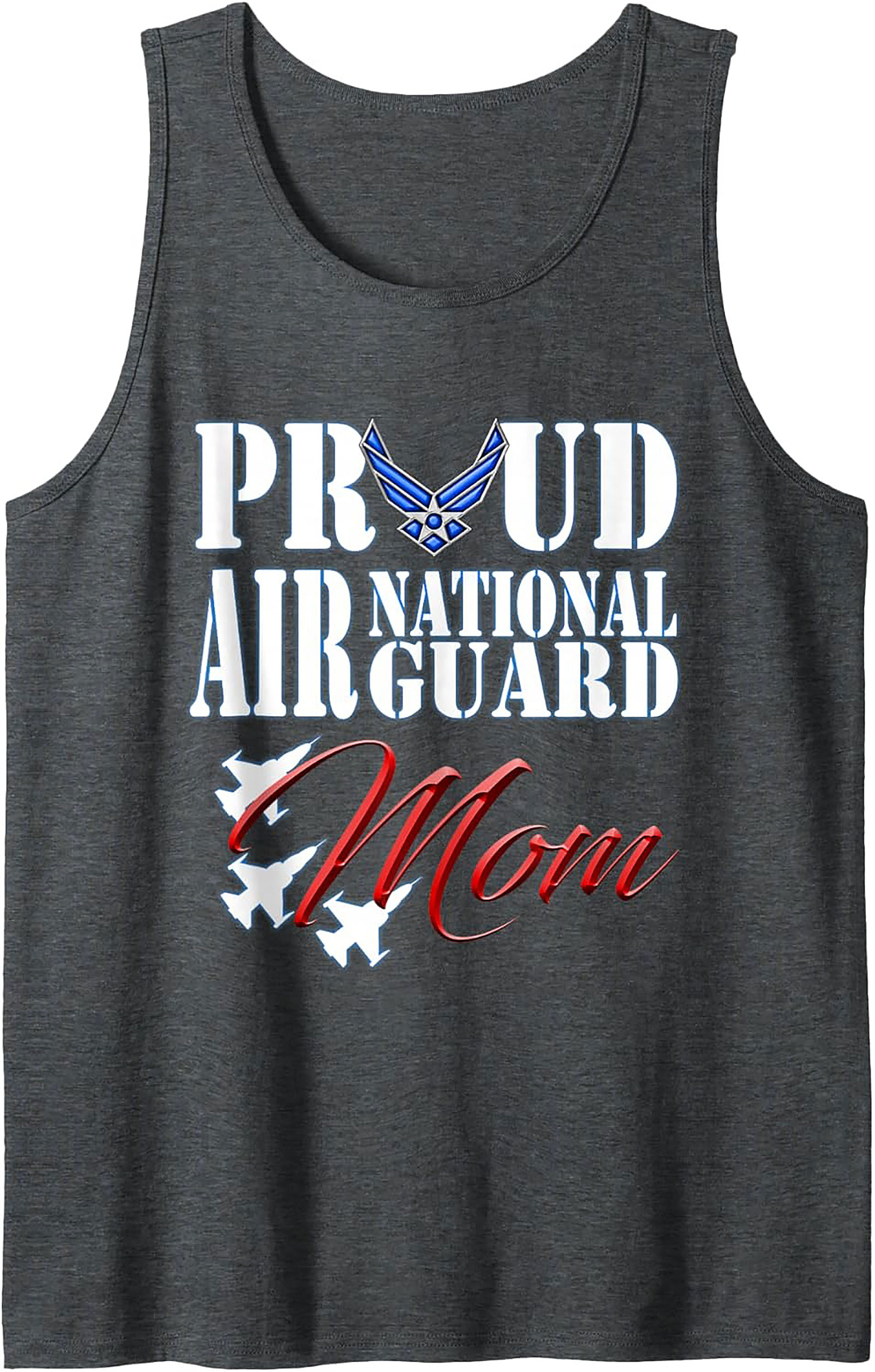 Proud Air National Guard Mom Tank Top Military Gift